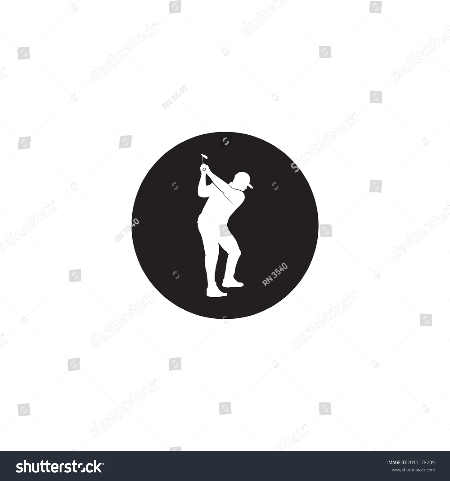 Golf Icon Vector Illustration Logo Design Stock Vector Royalty Free