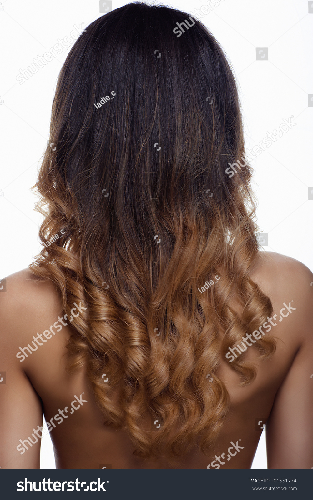 Стрижка Лисий хвост на длинные кудрявые волосы