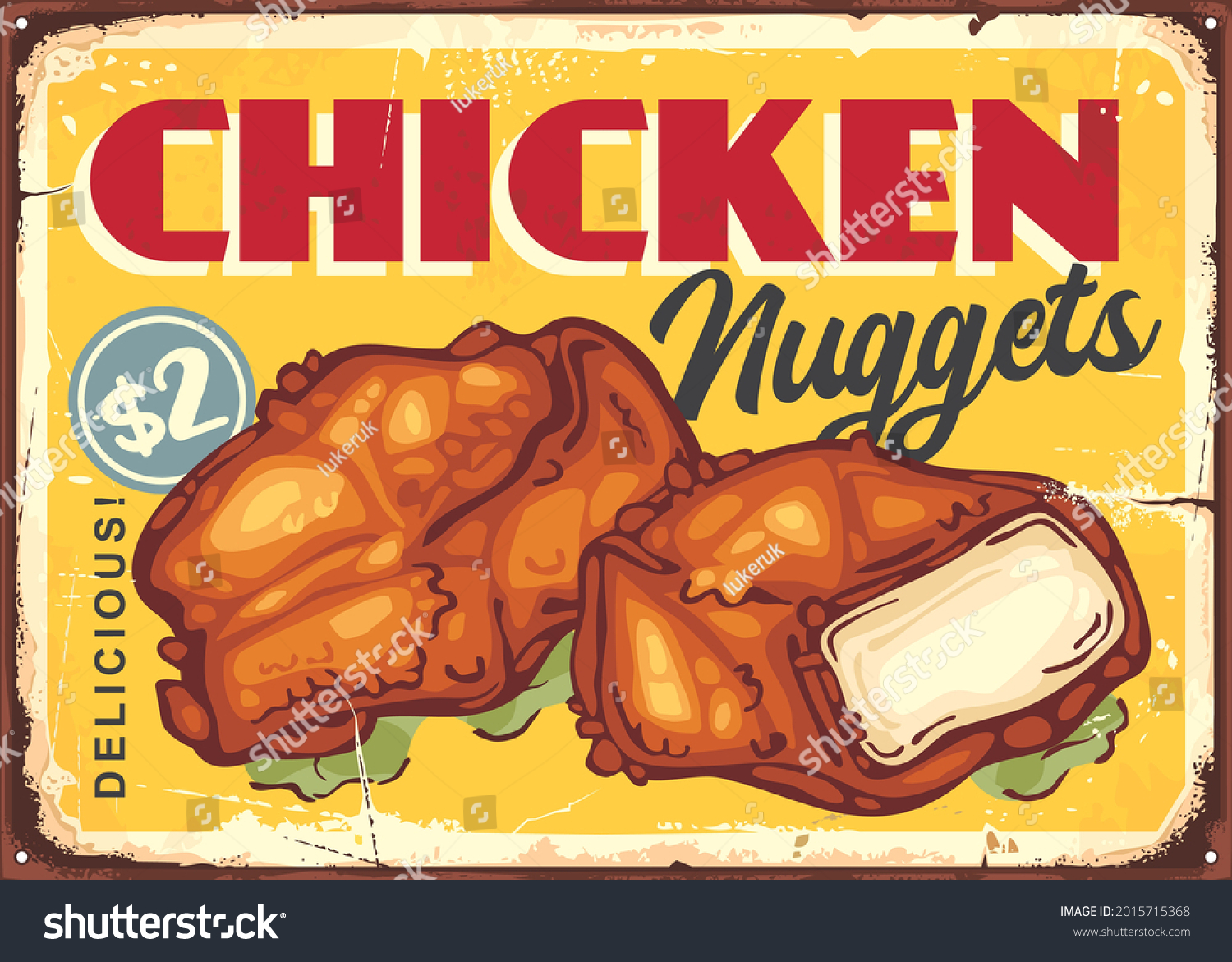 vektor-stok-chicken-nuggets-fried-food-menu-advertisement-tanpa