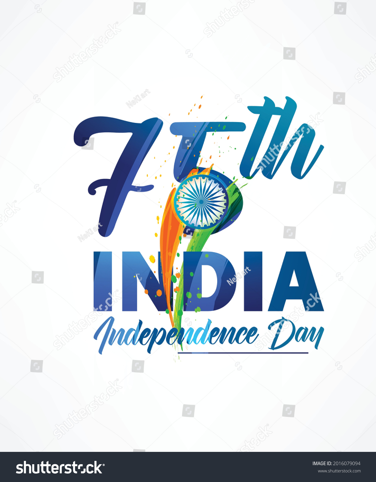 Vector Festive Illustration Independence Day India Stock Vector ...