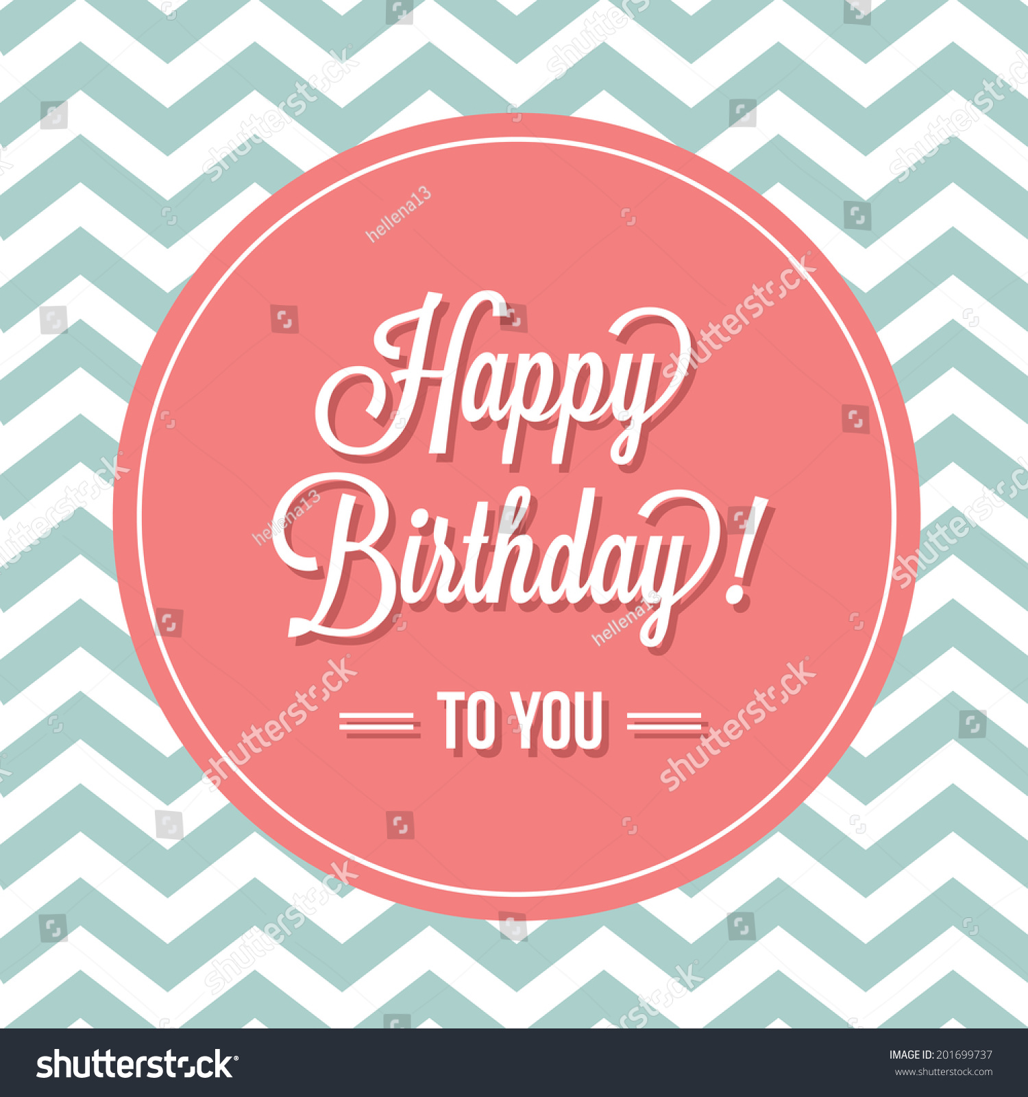 Happy Birthday Card Stock Vector (Royalty Free) 201699737 | Shutterstock