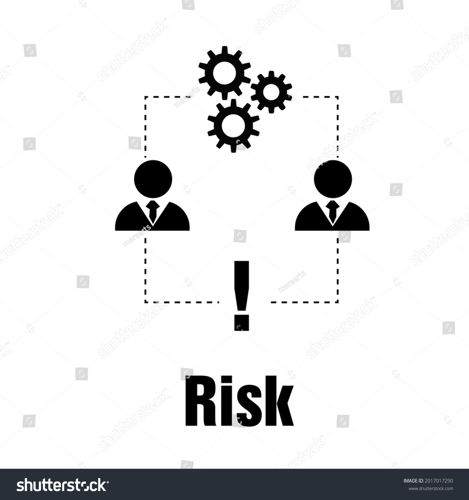 Risk Managment Icon Risk Icon Assessment Stock Illustration 2017017290 ...