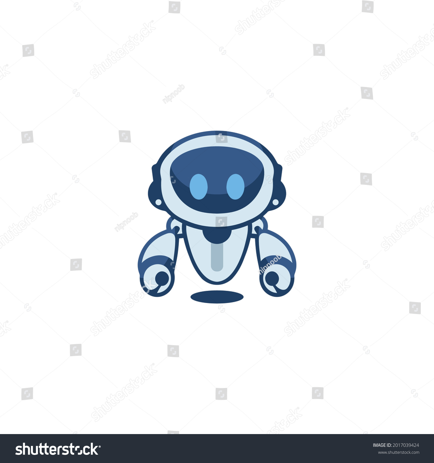 Robot Gaming Logo Design Vector Illustration Stock Vector (Royalty Free ...