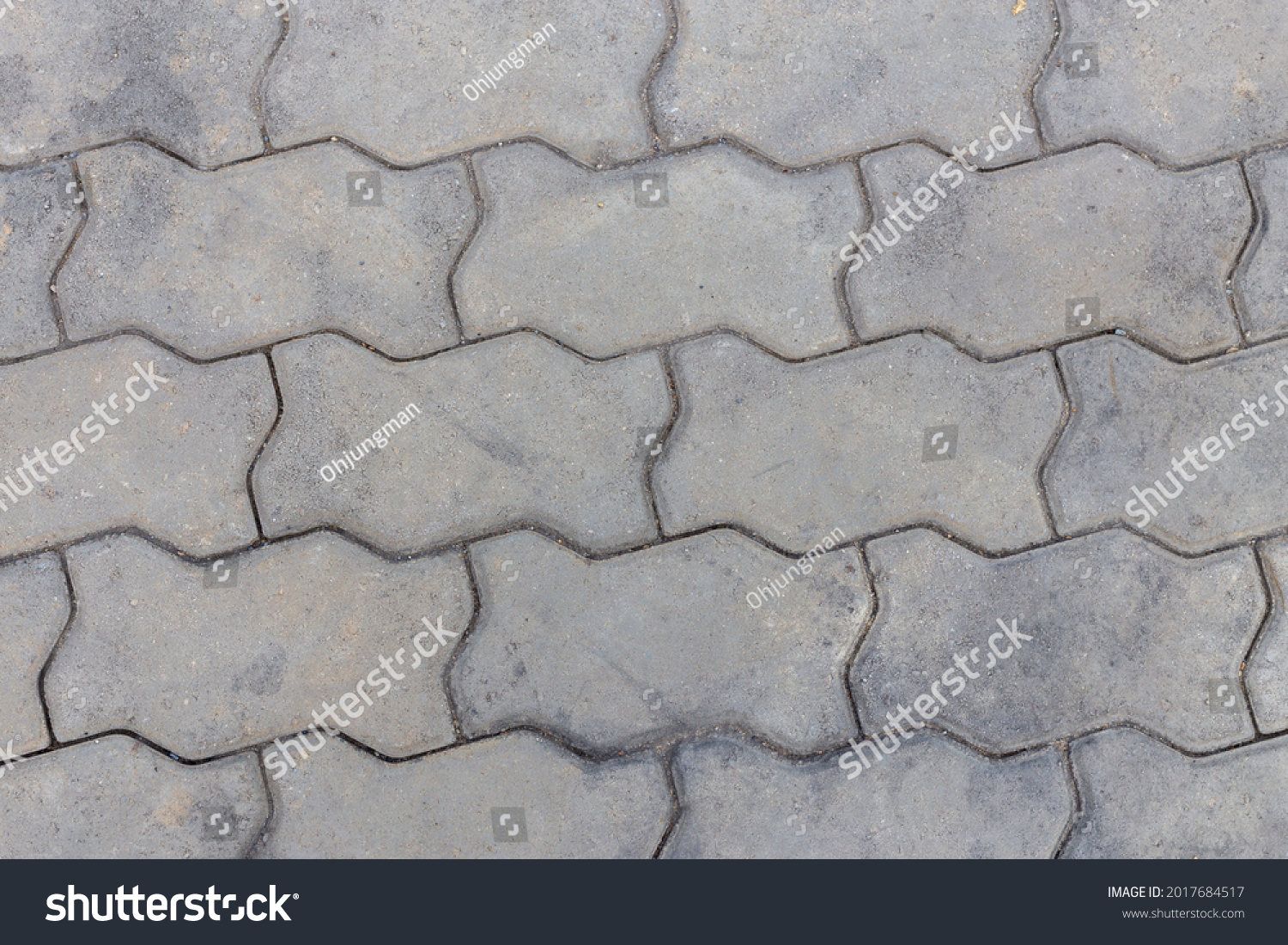 Grey Stone Brick Footpath Backgroundthis Picture Stock Photo 2017684517 ...