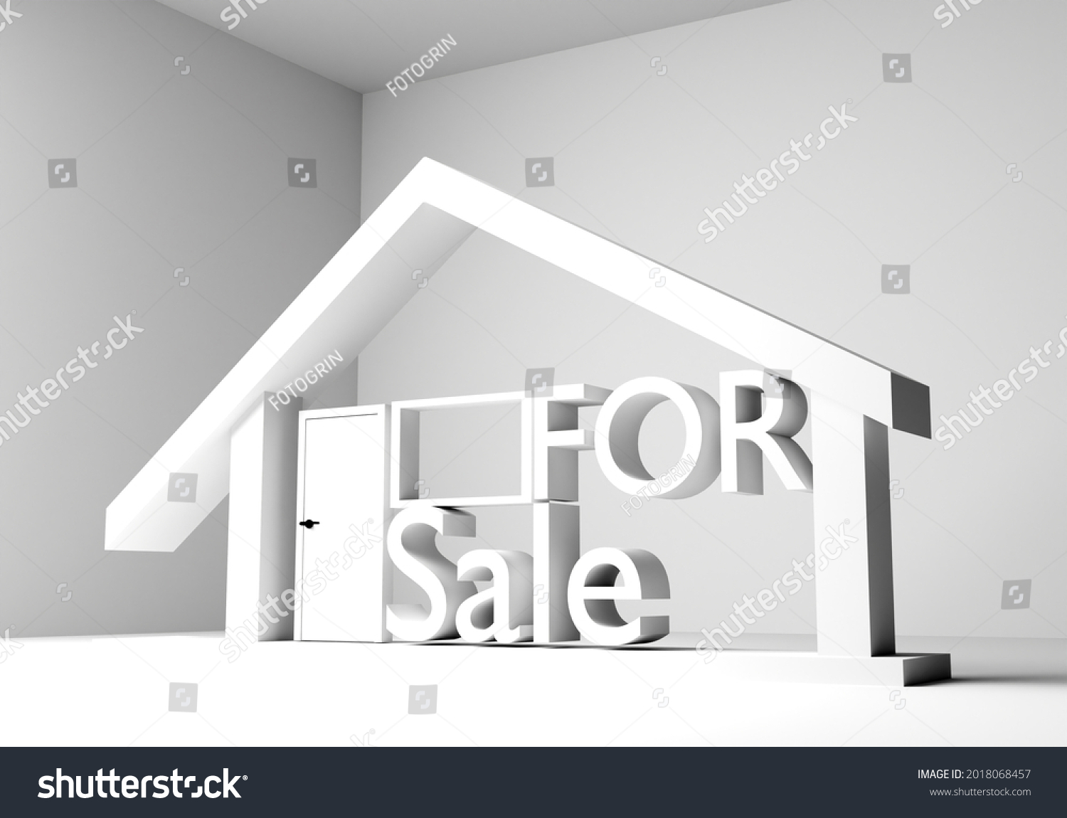 House Sale Sale Logo Symbolizes Real Stock Illustration 2018068457