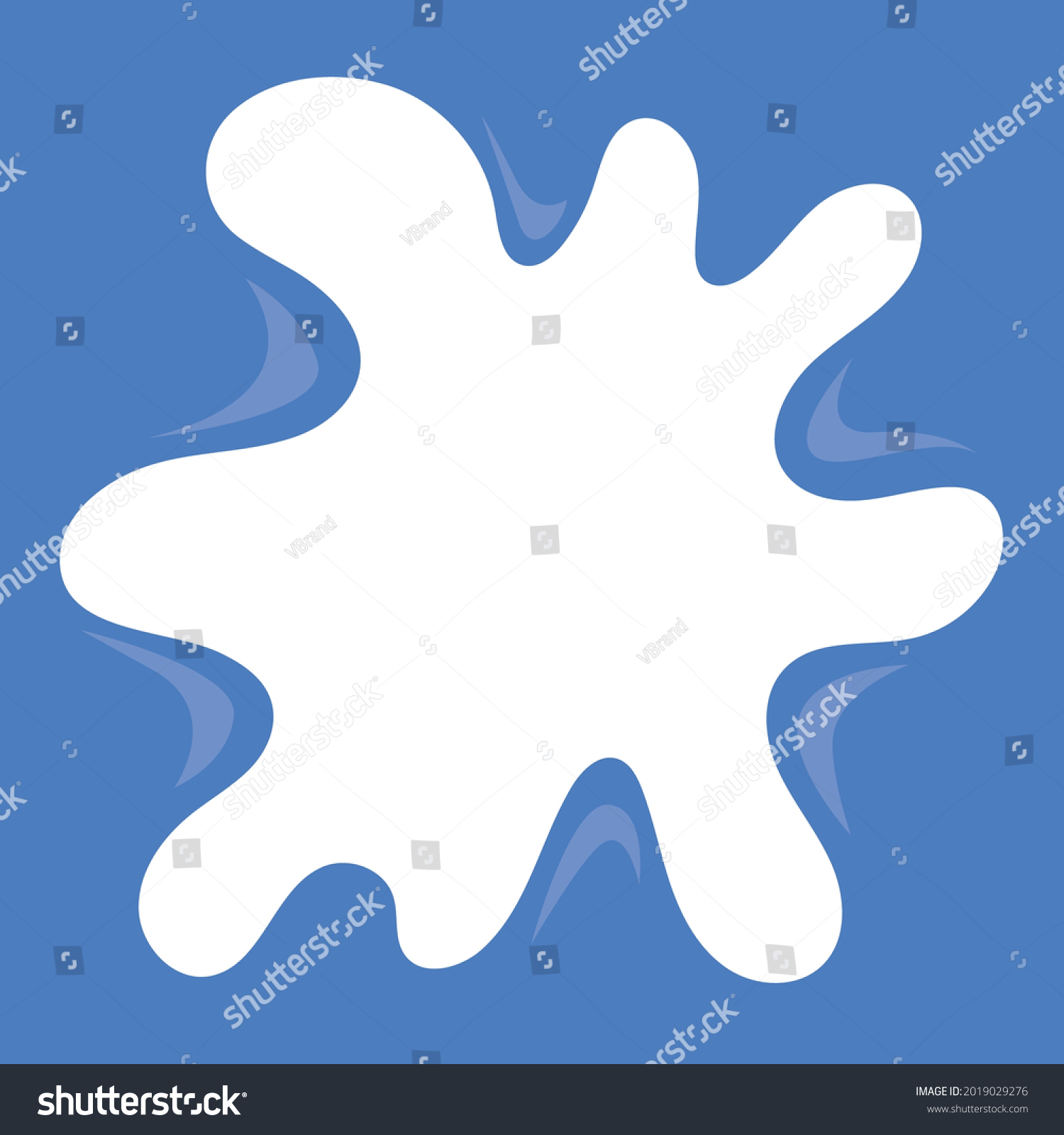 Cartoon Bubble Gum Splash Drop Blot Stock Vector (Royalty Free ...