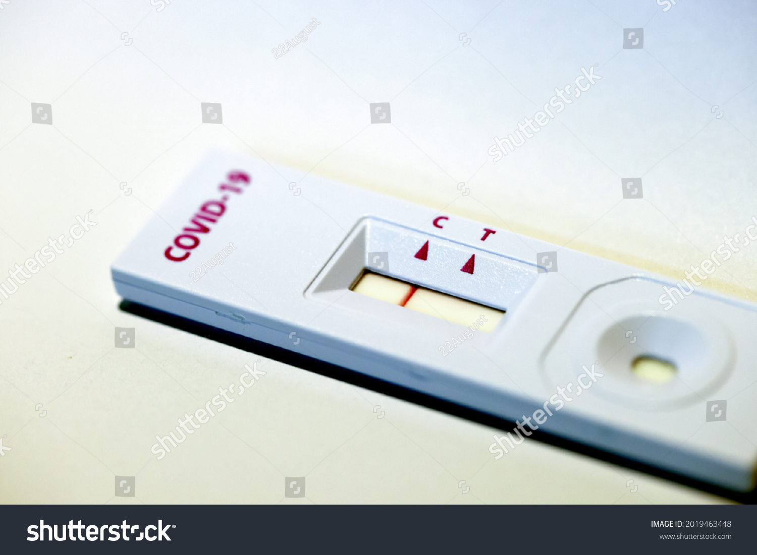 Negative Cassette Rapid Test Covid19 Test Stock Photo 2019463448 ...