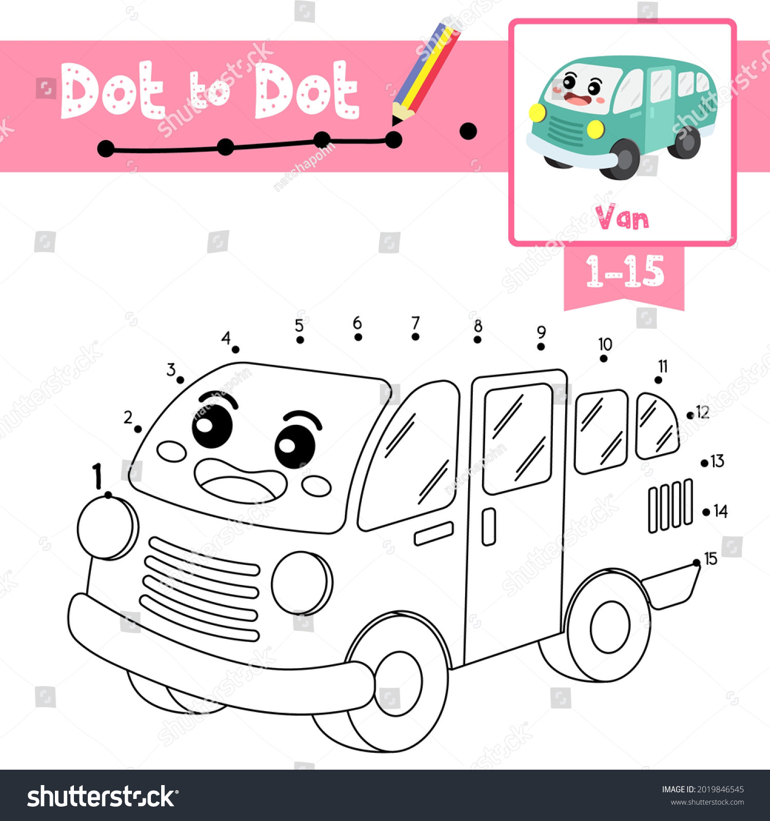 Dot Dot Educational Game Coloring Book Stock Vector (Royalty Free ...