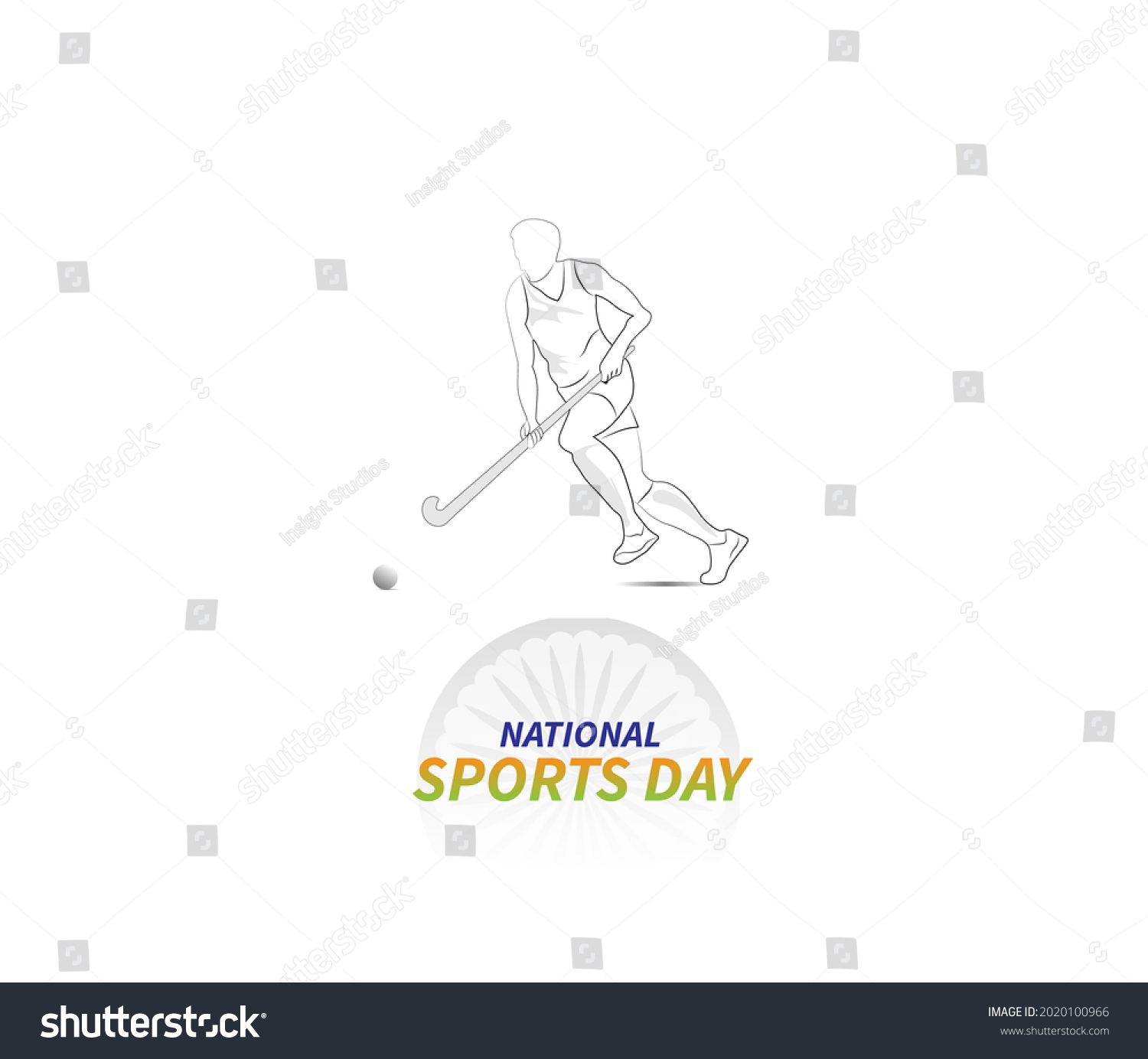 National Sports Day Vector Illustration Stock Vector (Royalty Free ...