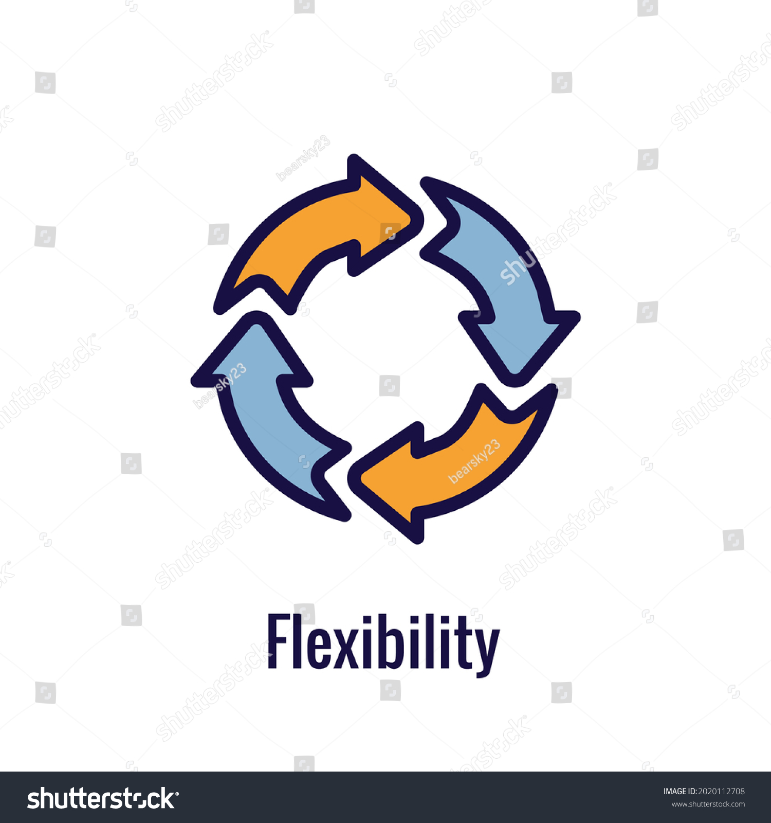 Agile Scrum Process Development Icon Stock Vector (Royalty Free ...