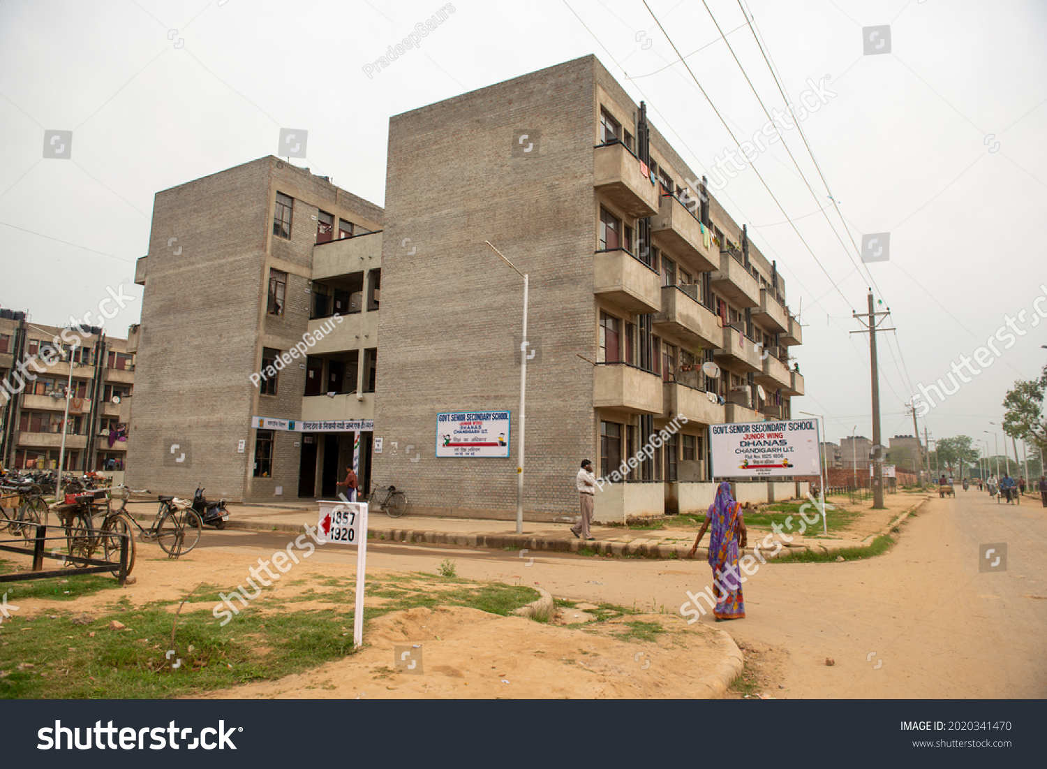 Chandigarh India March 27 2014 Slum Stock Photo 2020341470 