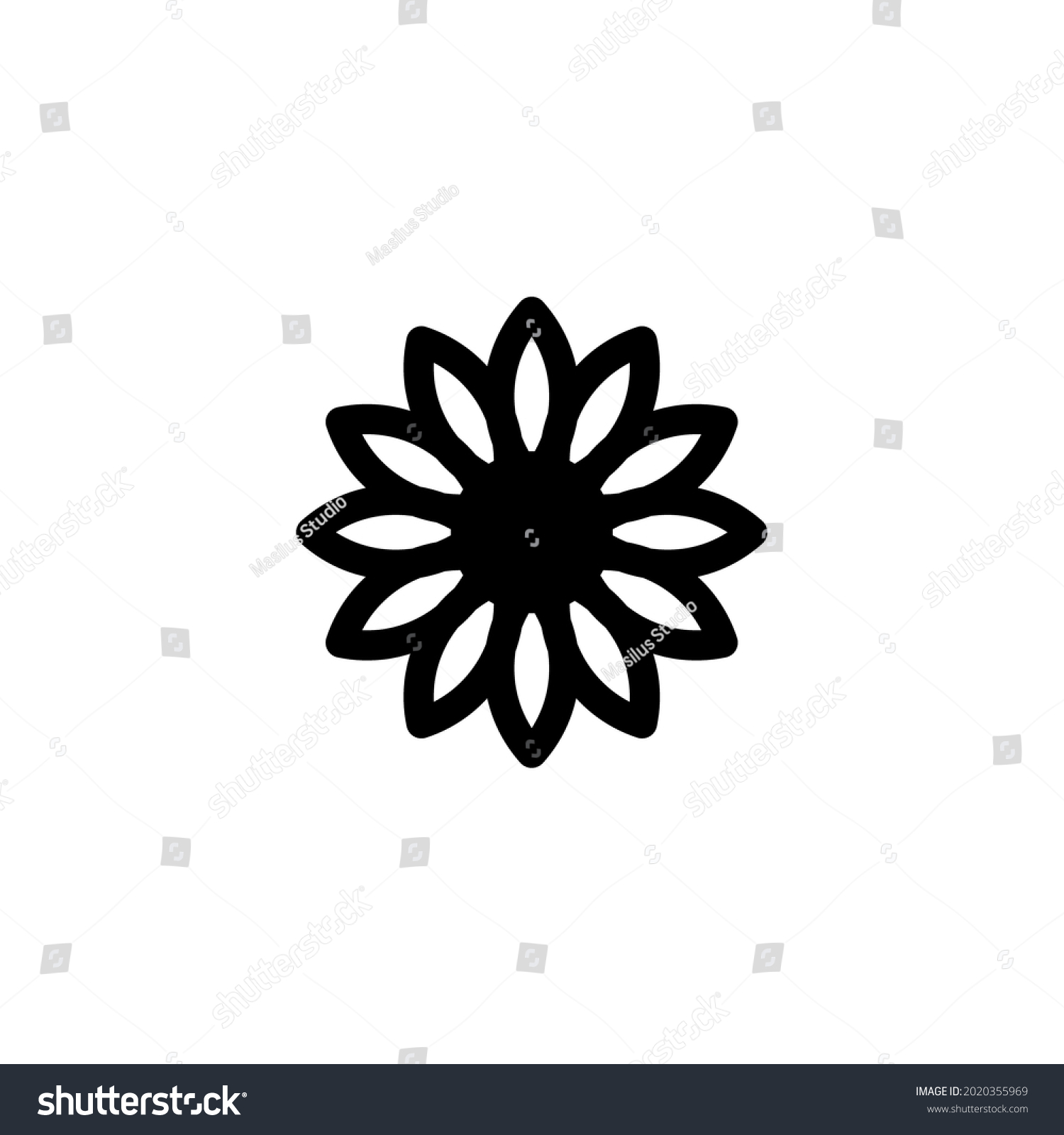 Spring Silhouette Vector Black Spring Silhouette Stock Vector (Royalty