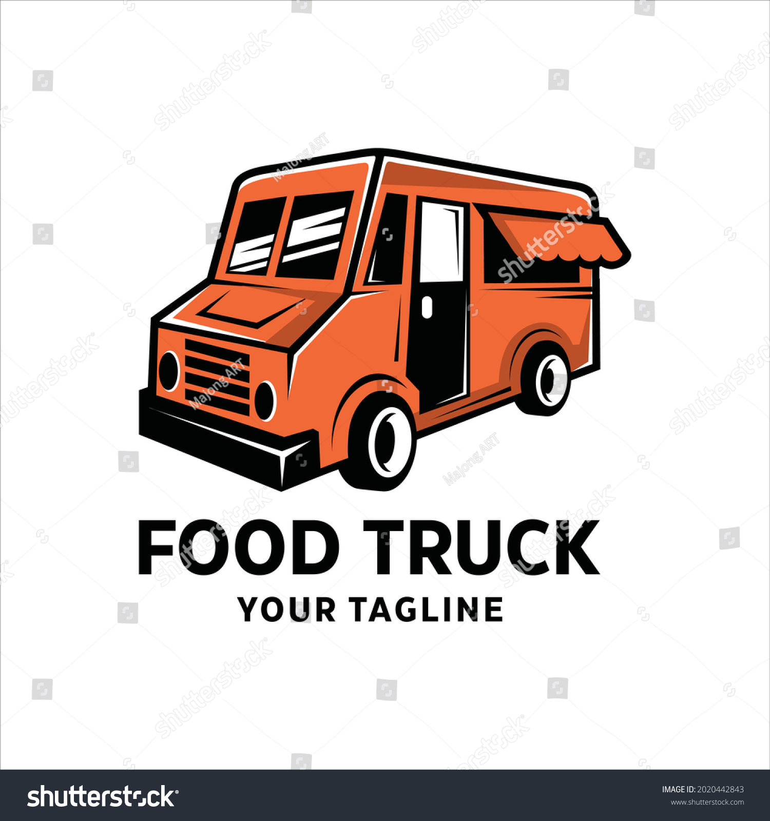 Food Truck Logo Template Street Food Stock Vector (Royalty Free ...