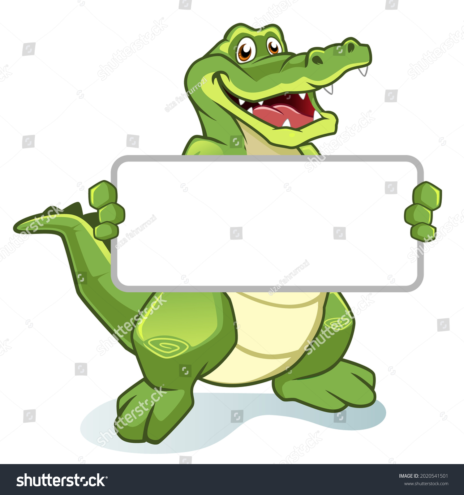 Crocodile Mascot Cartoon Vector Stock Vector (Royalty Free) 2020541501 ...