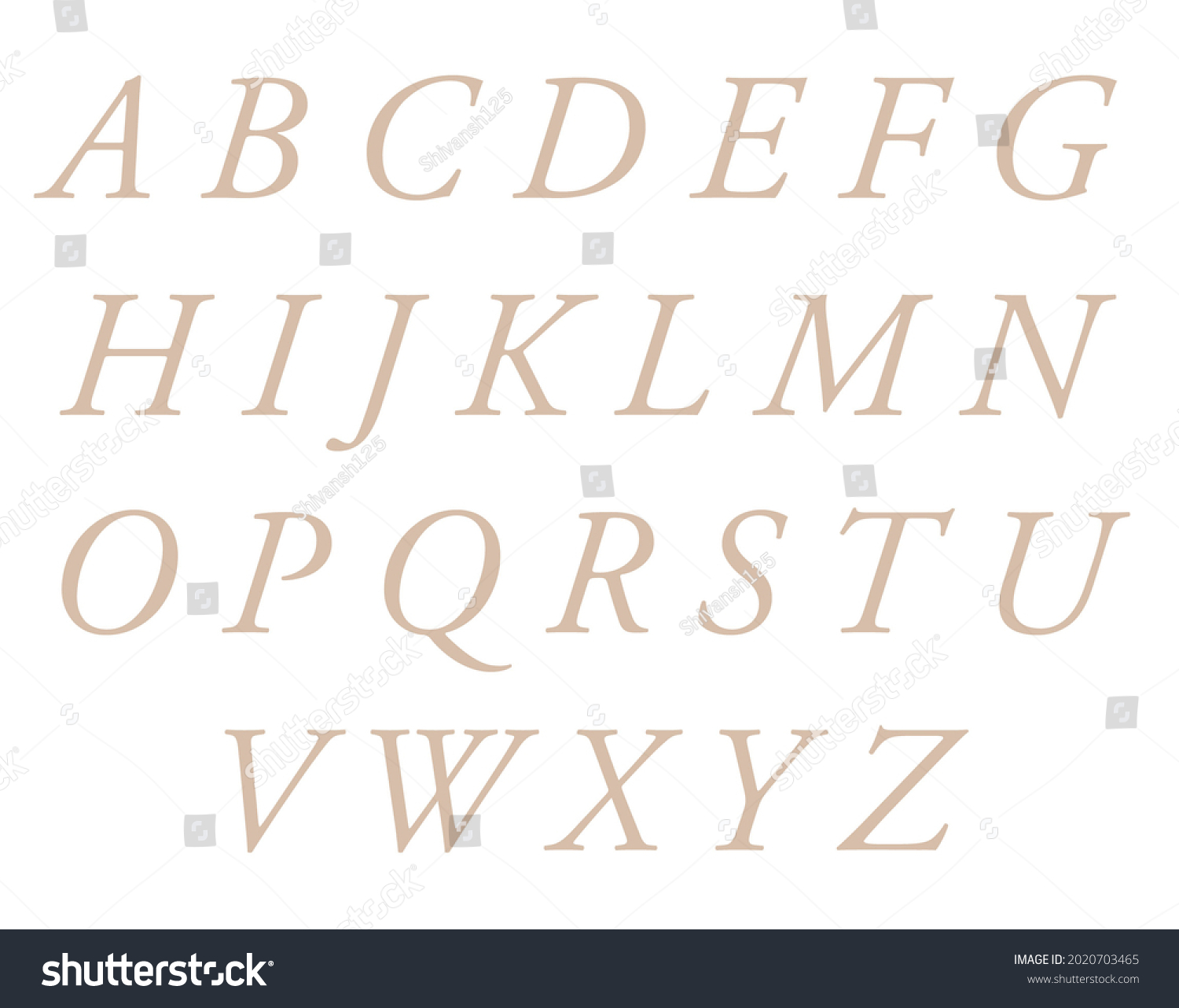 Abcd Font Black White Background Stock Illustration 2020703465 ...