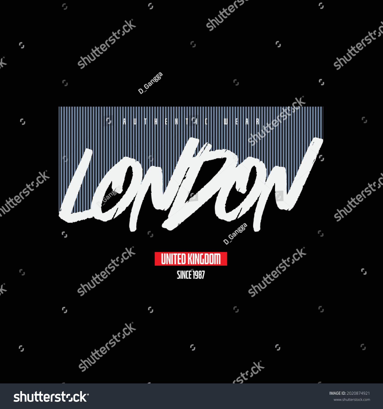 Vector Illustration Letter Graphic London Perfect Stock Vector (Royalty ...
