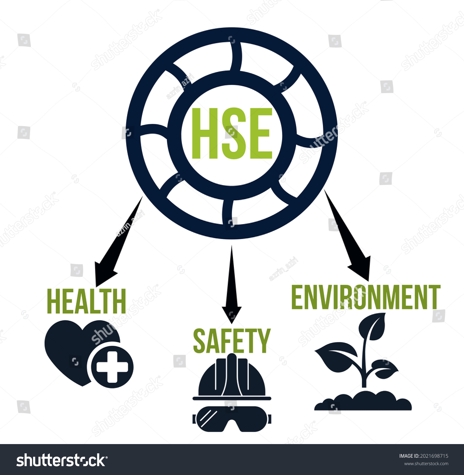 hse-health-safety-environment-business-concept-stock-illustration