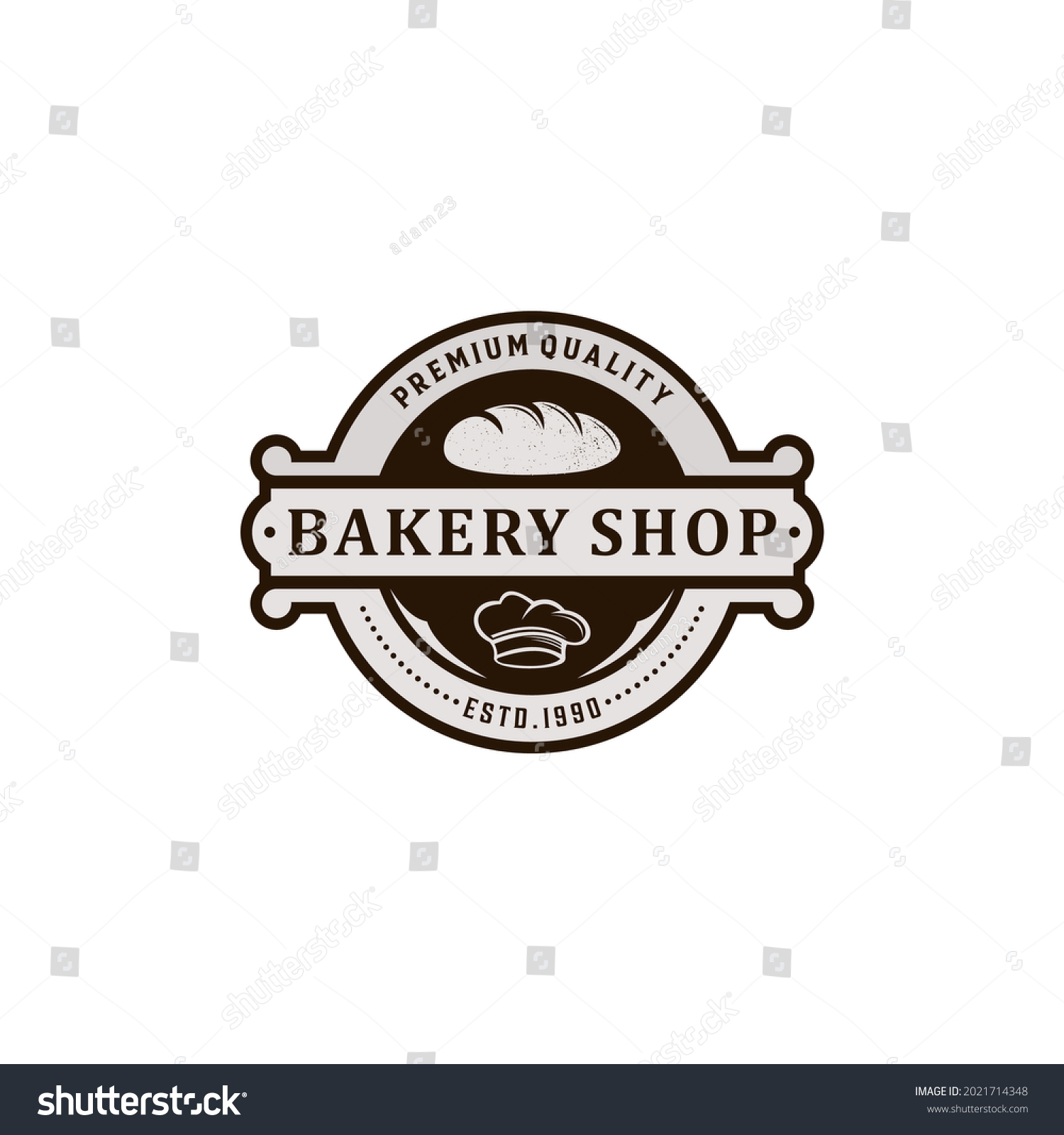 Bake Shop Logo White Background Stock Vector (Royalty Free) 2021714348 ...