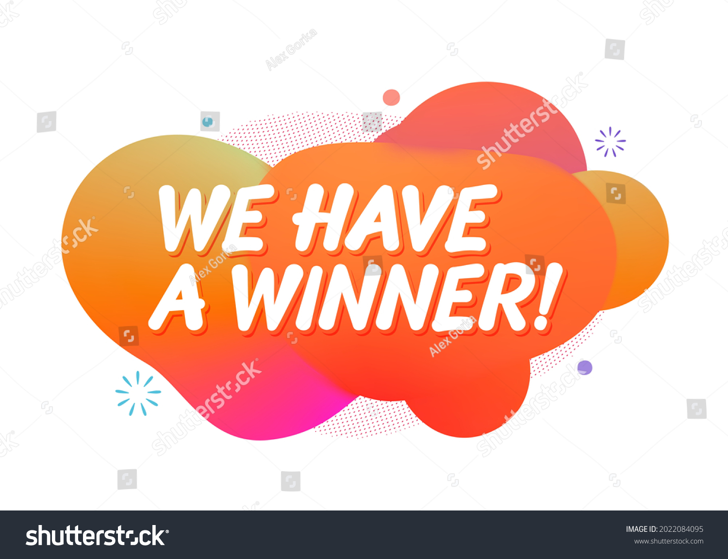 We Have Winner Vector Banner Vector Stock Vector (Royalty Free ...