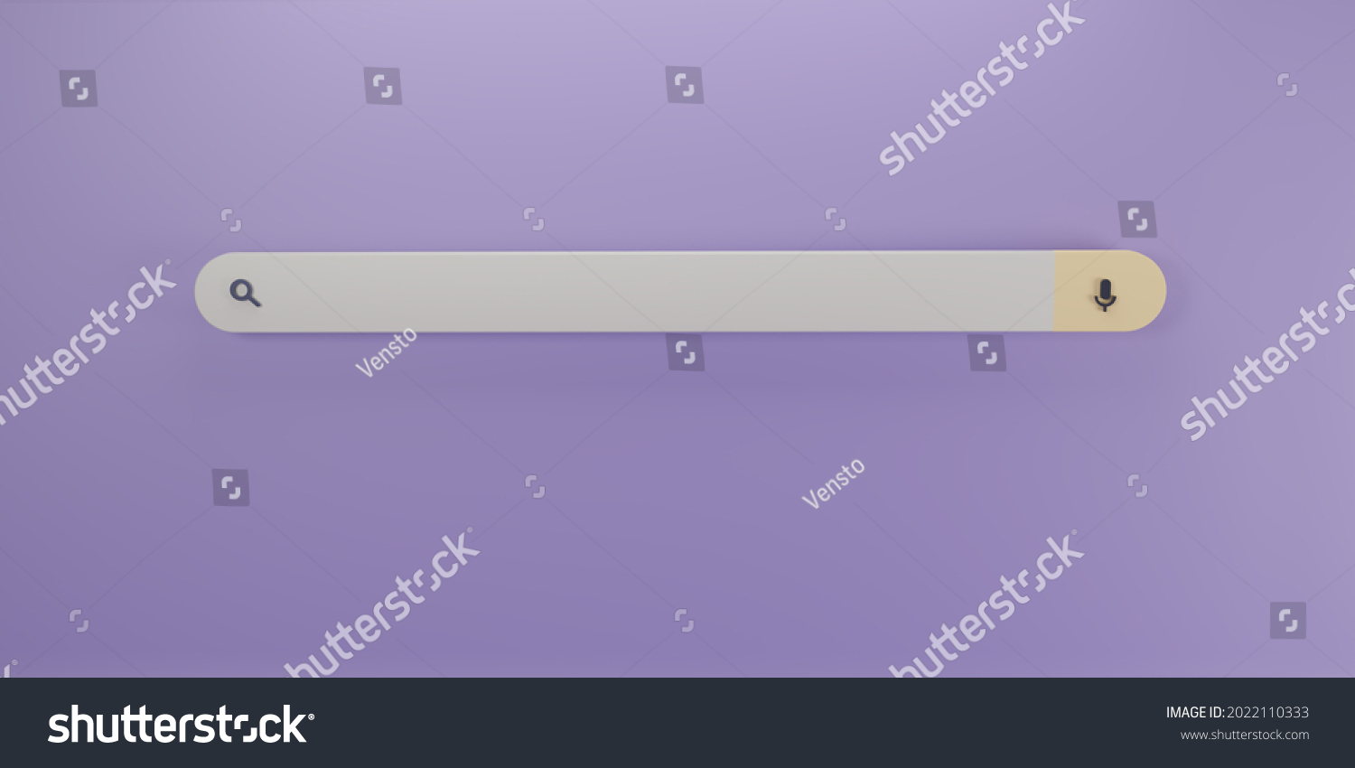 Minimal Blank Search Bar On Purple Stock Illustration 1912180294