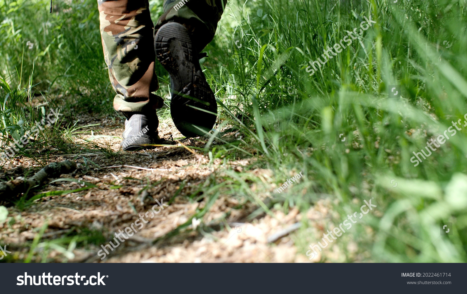 Soldiers Male Legs Army Boots Walk Stock Photo 2022461714 | Shutterstock