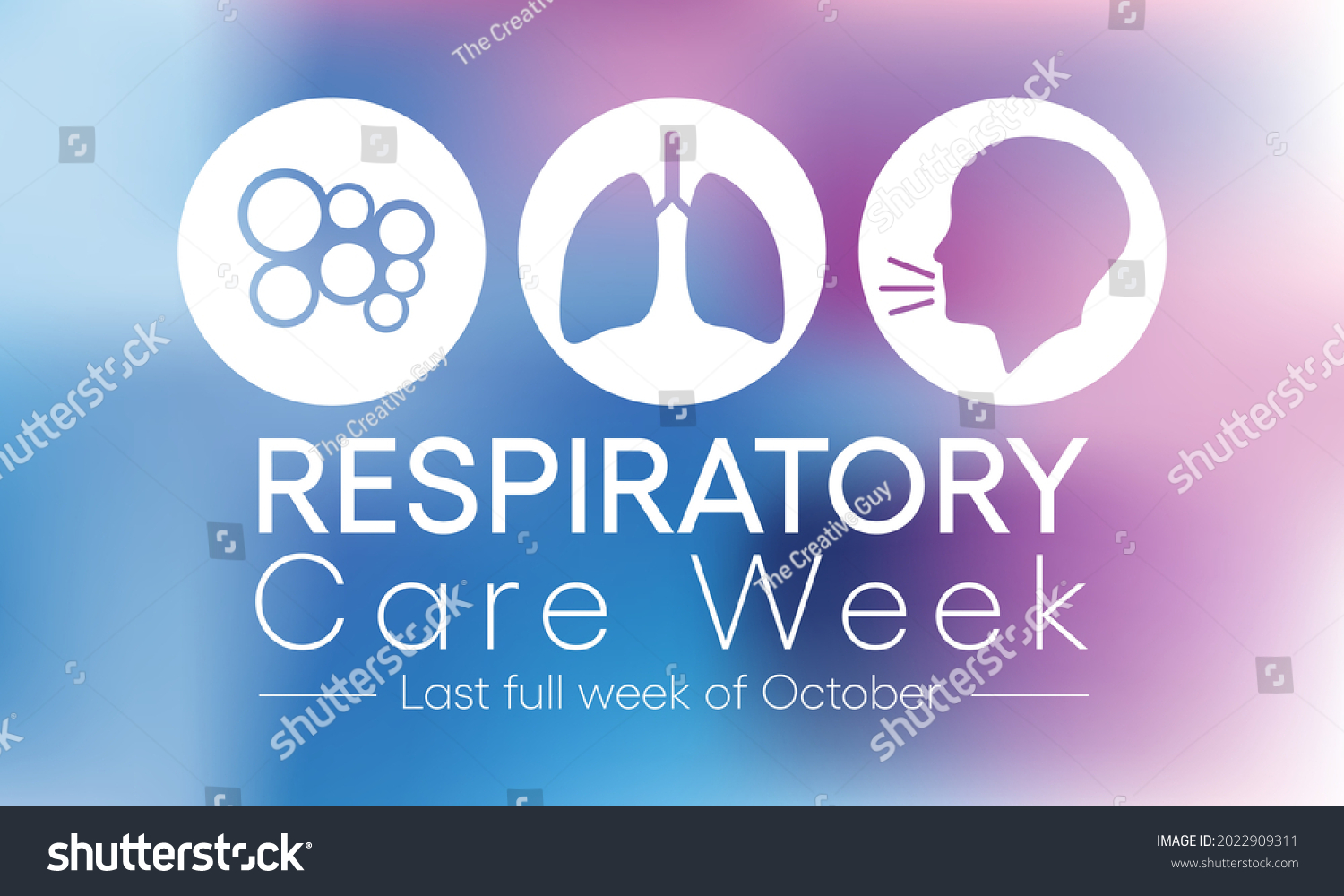 Respiratory Care Week Observed Every Year Stock Vector (Royalty Free ...