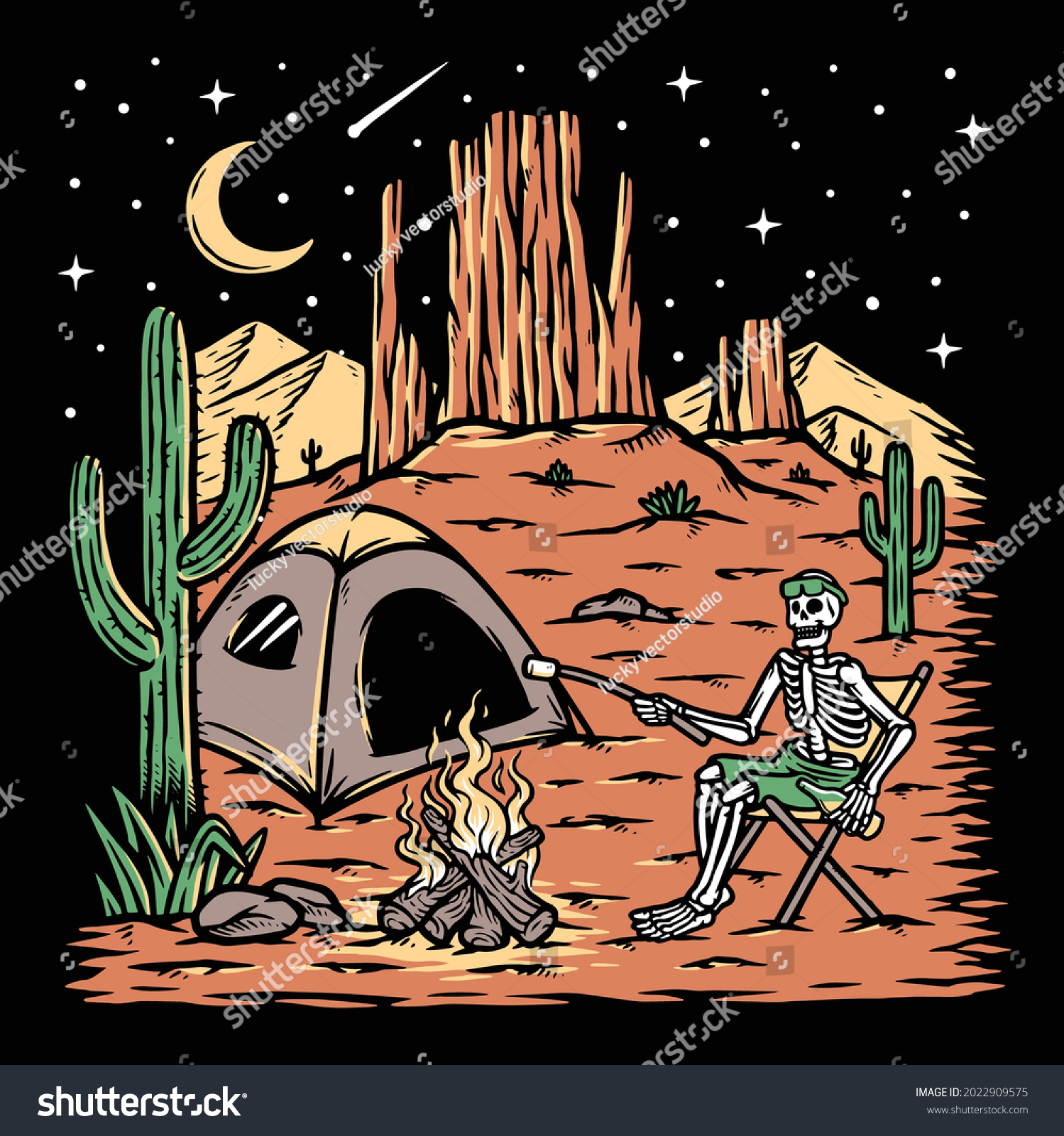 1,600 Skeletons Camping Images, Stock Photos & Vectors | Shutterstock