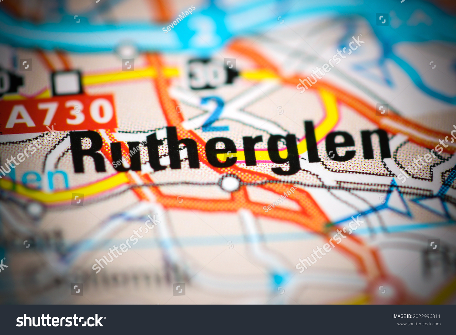 Rutherglen On Geographical Map Uk Stock Photo 2022996311 Shutterstock   Stock Photo Rutherglen On A Geographical Map Of Uk 2022996311 