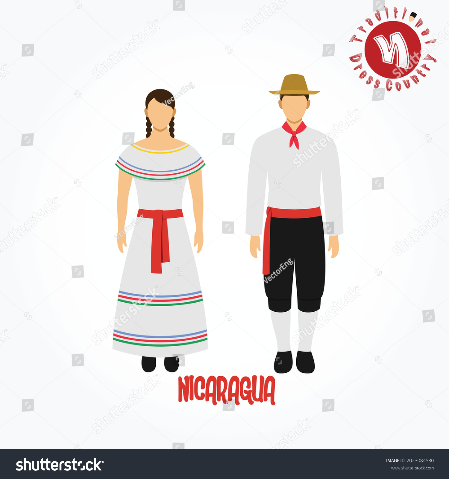 14 Nicaragua Dress Stock Vectors, Images & Vector Art 