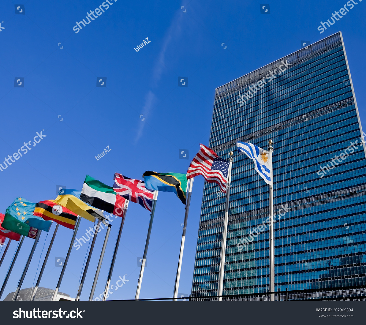 United Nations Headquarters New York City Stock Photo 202309894 ...