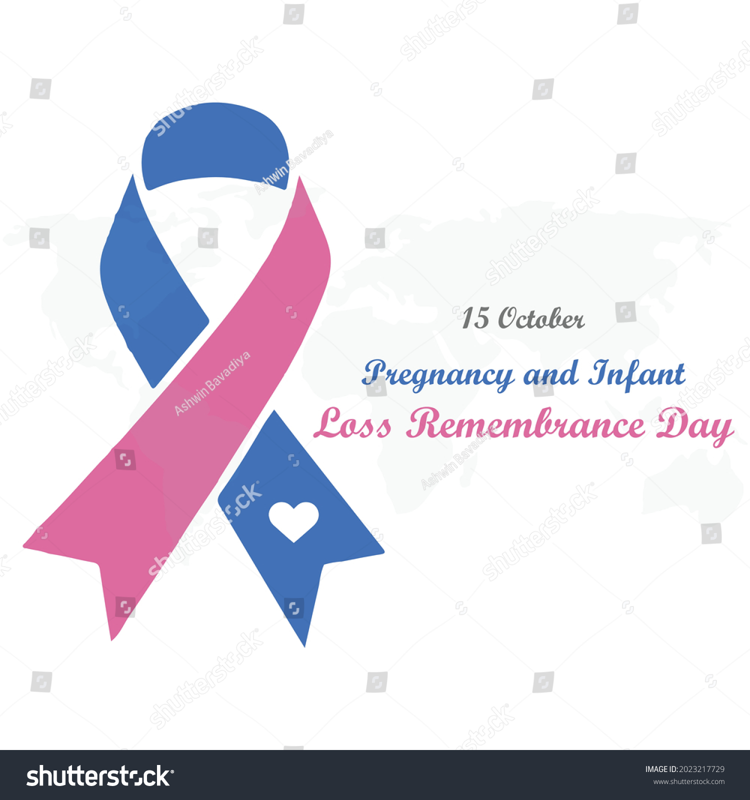 Pregnancy Infant Loss Remembrance Day Vector Stock Vector (Royalty Free ...