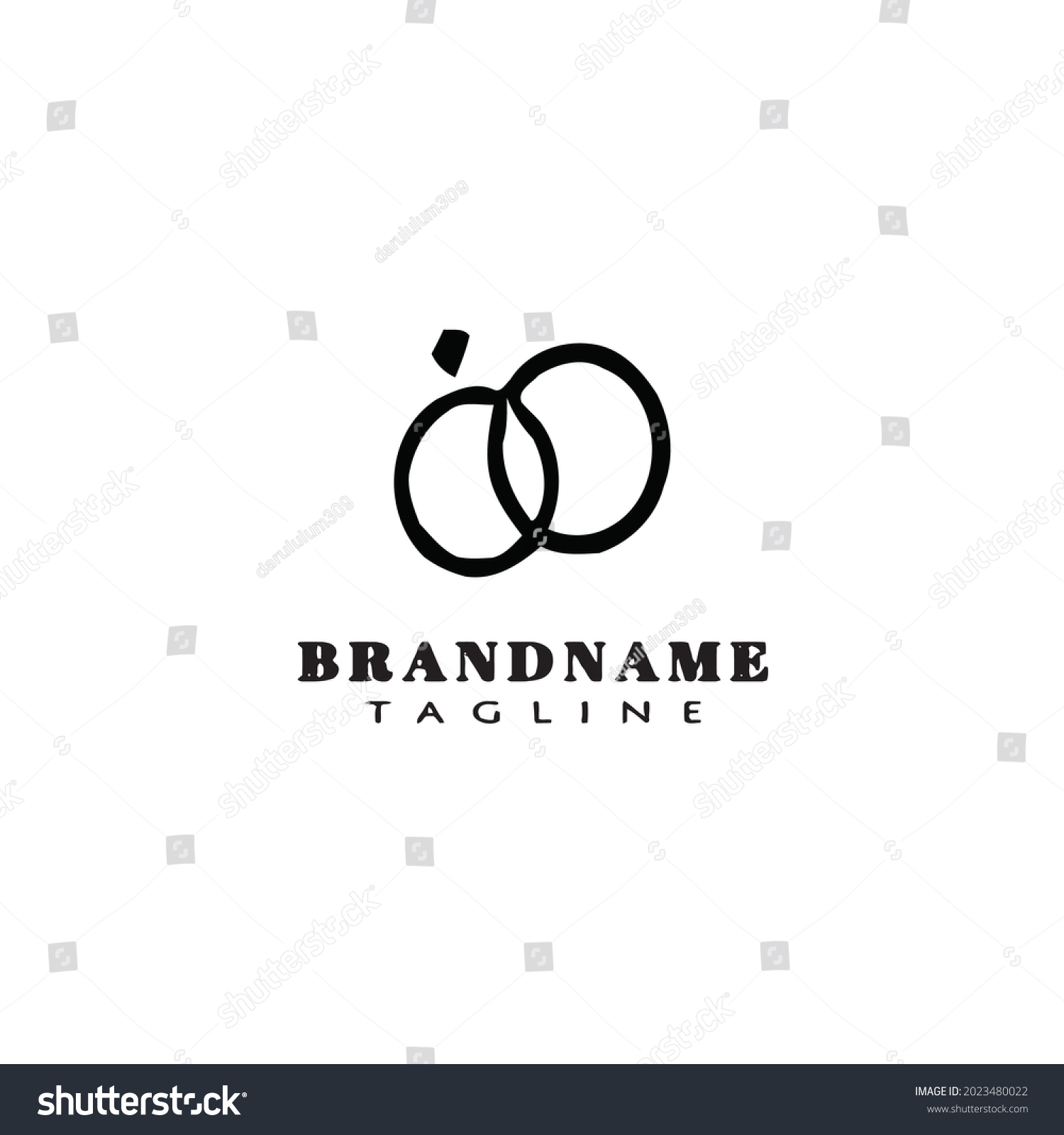 Ring Logo Cartoon Icon Design Template Stock Vector (Royalty Free ...