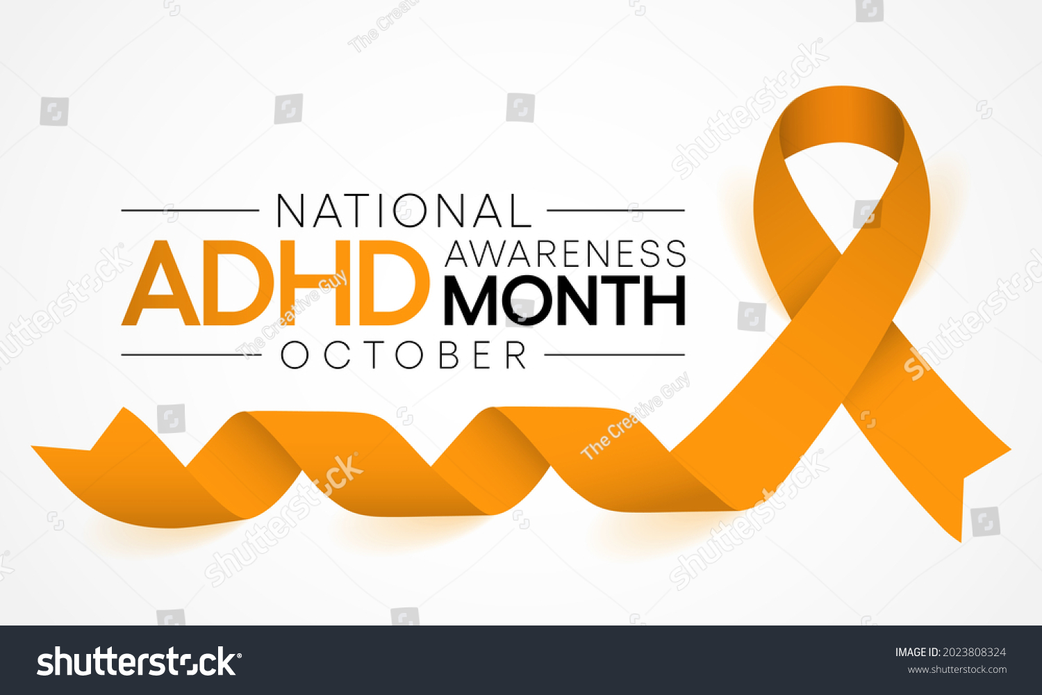 National Adhd Awareness Month Observed Every Stock Vector Royalty Free 2023808324 Shutterstock 4207