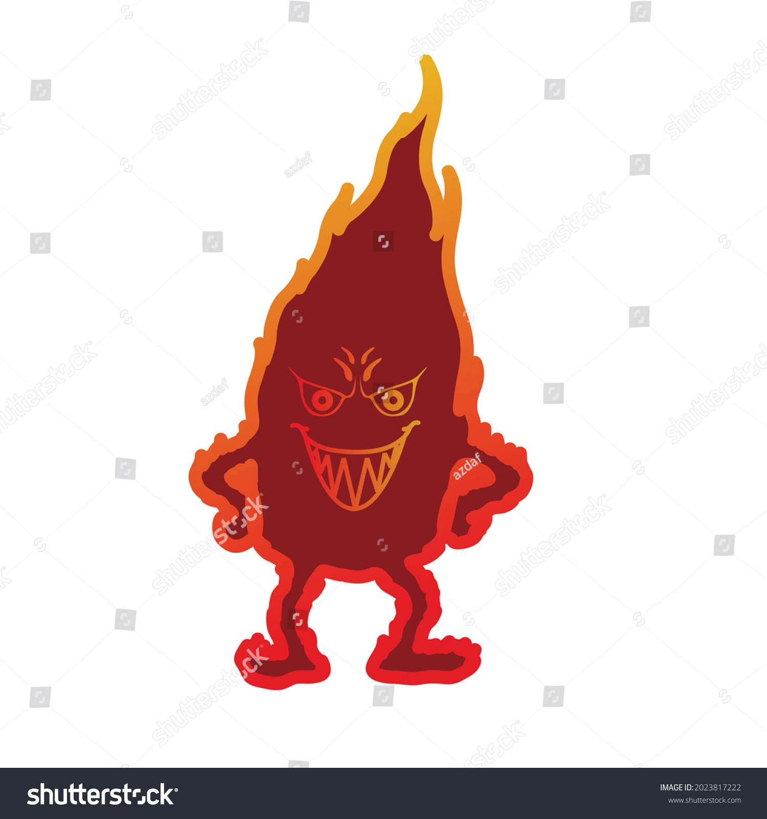 Fire Animation Logo Fire Vector Illustration Stock Vector (Royalty Free ...