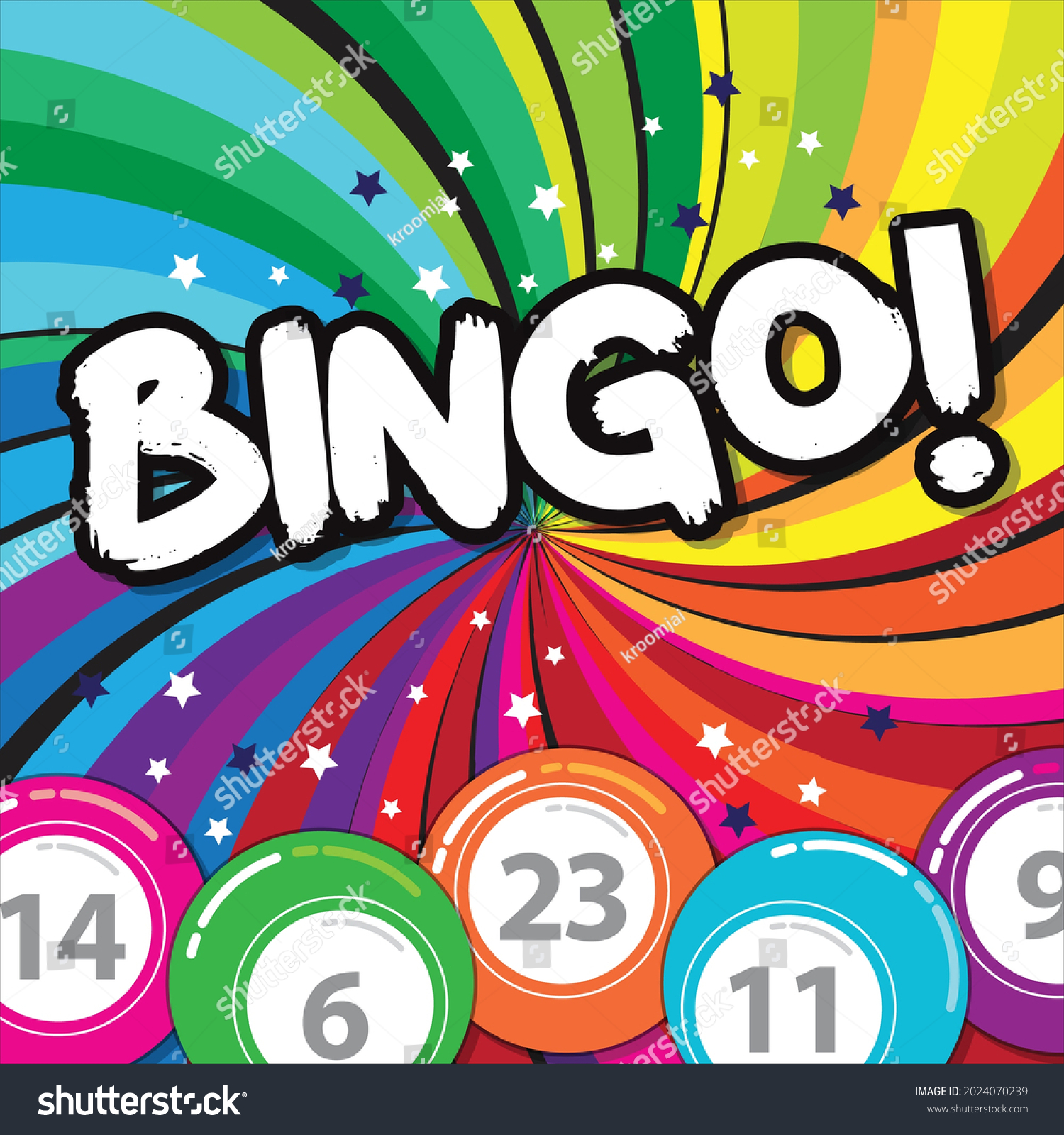 Bingo Lottery Posters Background Game Templates Stock Vector (Royalty ...