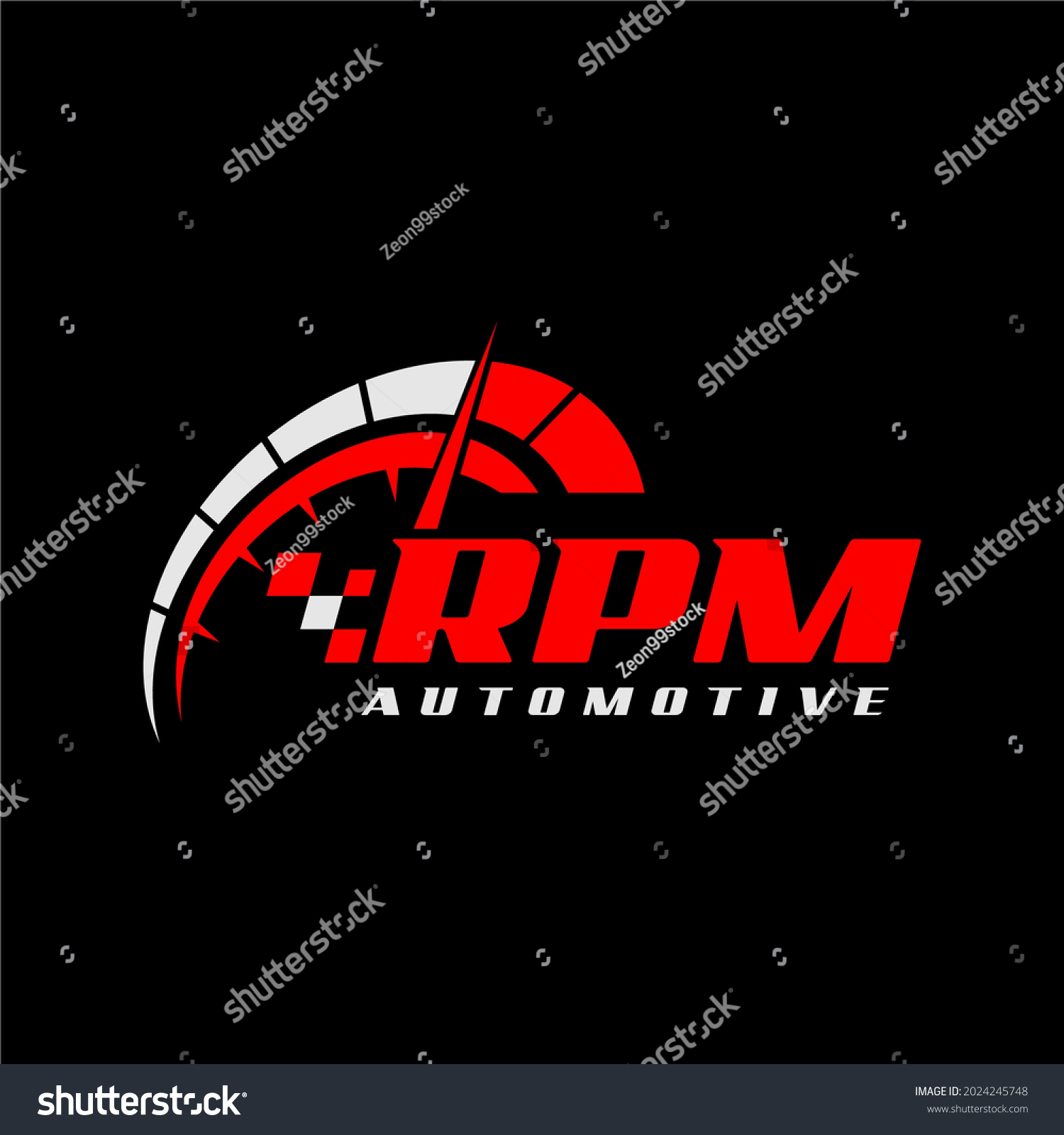 Speed Rpm Speedometer Vector Logo Design Stock Vector (Royalty Free ...