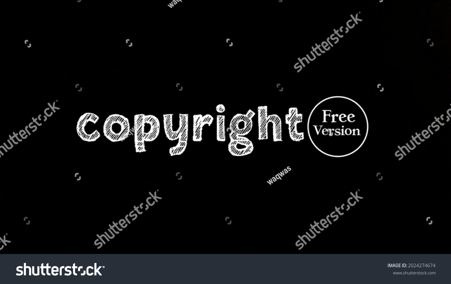 Copyright free version word designed by stock illustration 2024274674 
