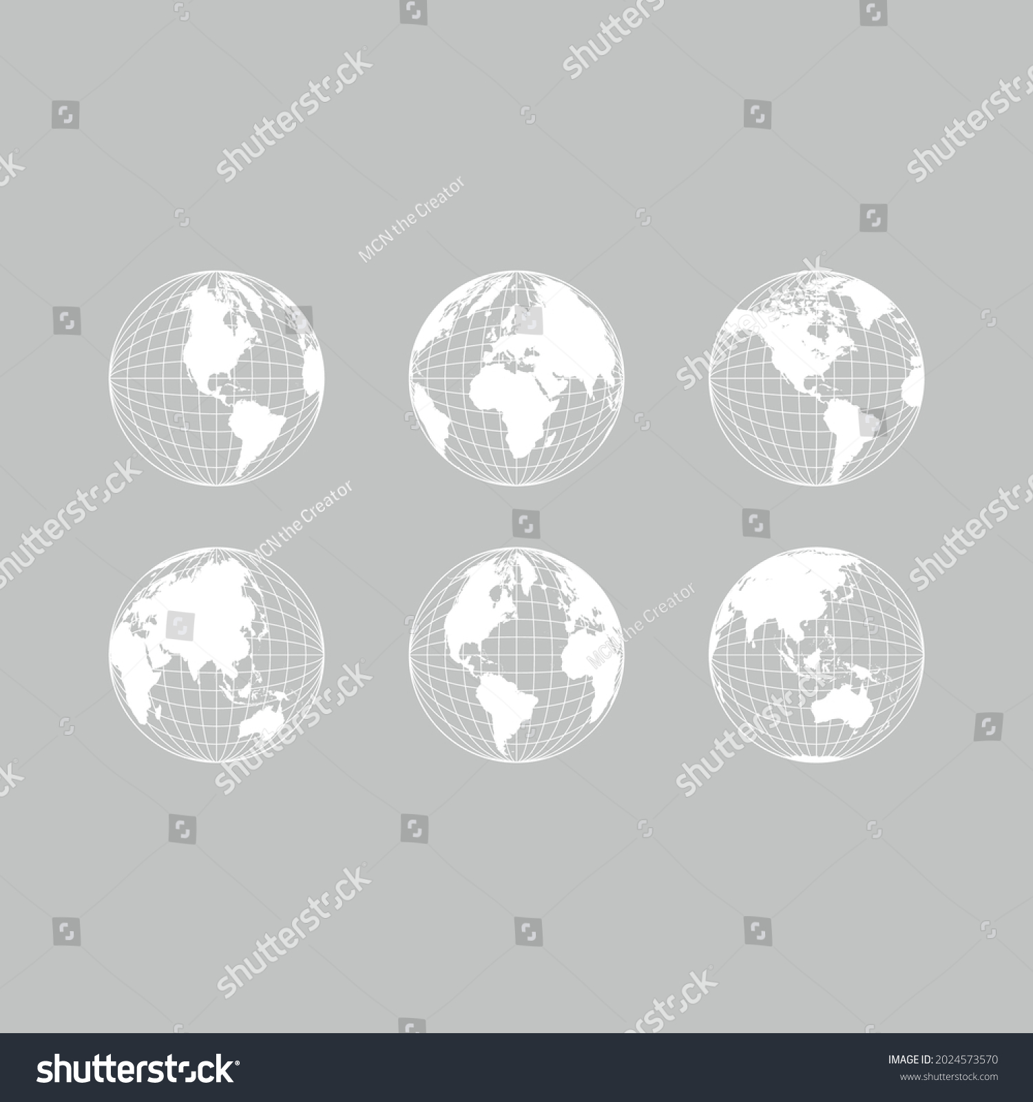 Planet Earth Lines Vector Earth Globe Stock Vector (Royalty Free ...