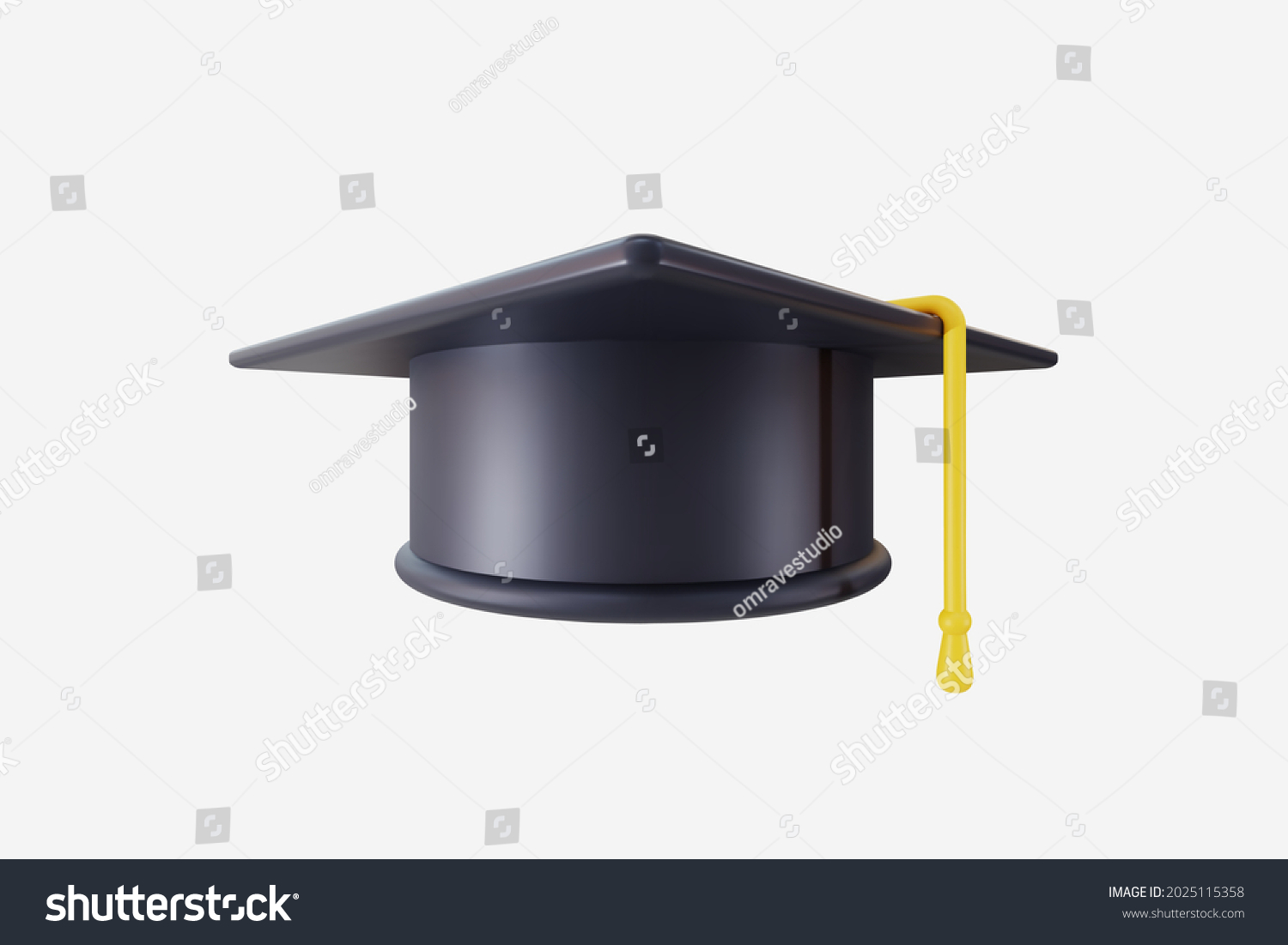 3d Realistic Graduation Cap Vector Illustration Stock Vector Royalty 3d Realistic Graduation Cap Vector Illustration Stock Vector Royalty