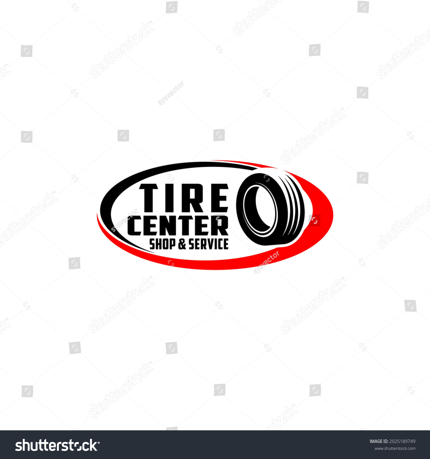 Tyre Tire Center Shop Logo Tempalte Stock Vector (Royalty Free ...