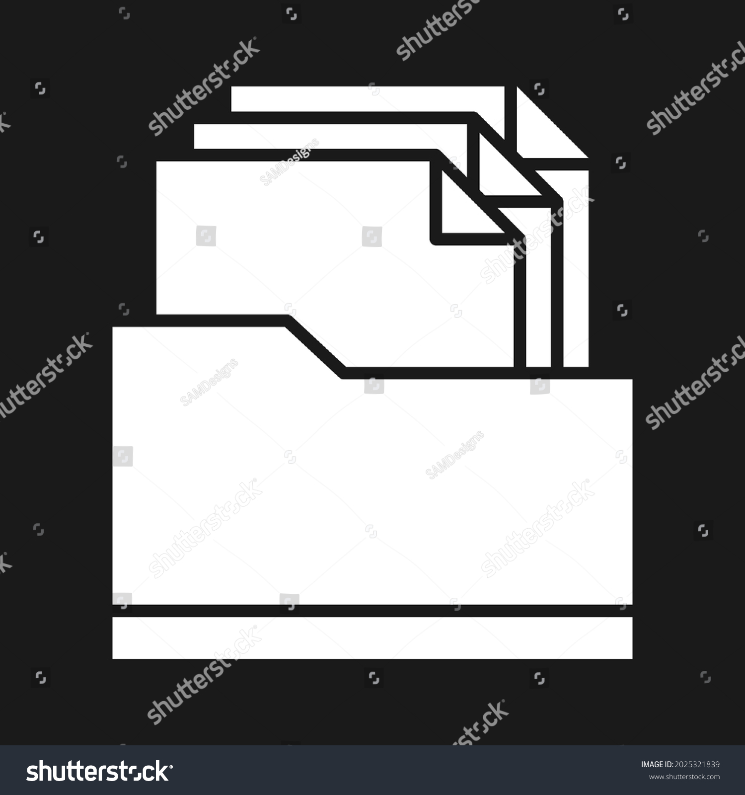 Files Folder Docment Icon Vector Image Stock Vector (Royalty Free ...