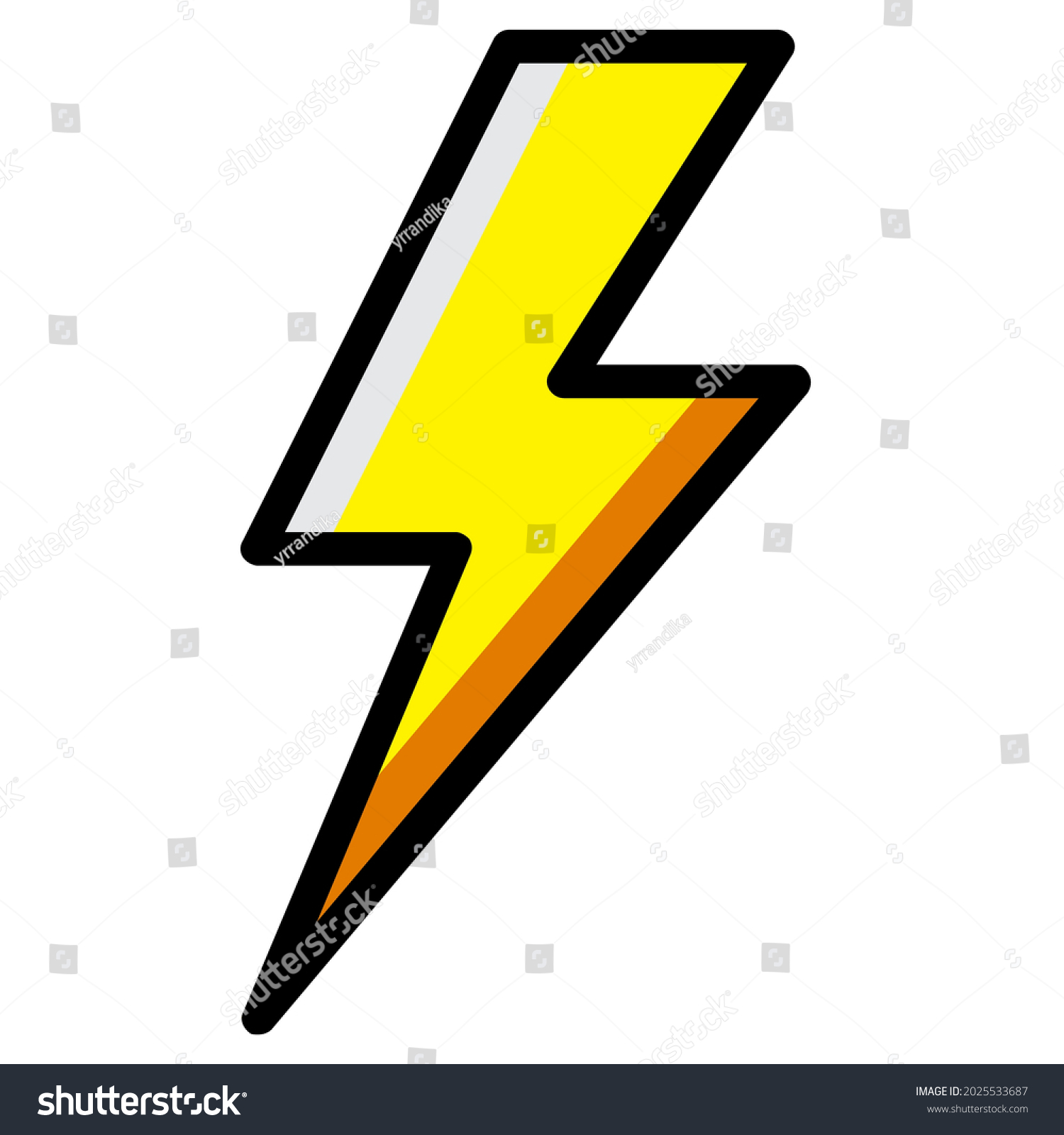 Lightning Flash Clipart Vector Illustration Stock Vector (Royalty Free ...