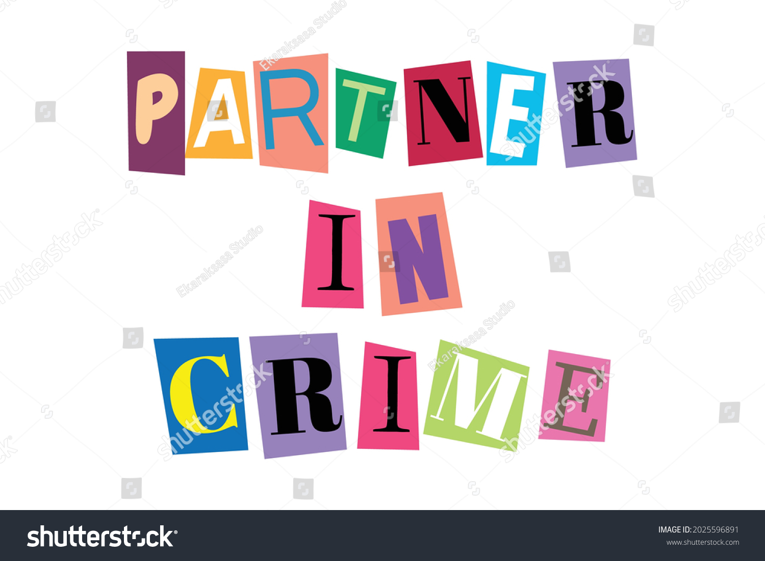 partner-crime-word-text-cut-out-stock-vector-royalty-free-2025596891