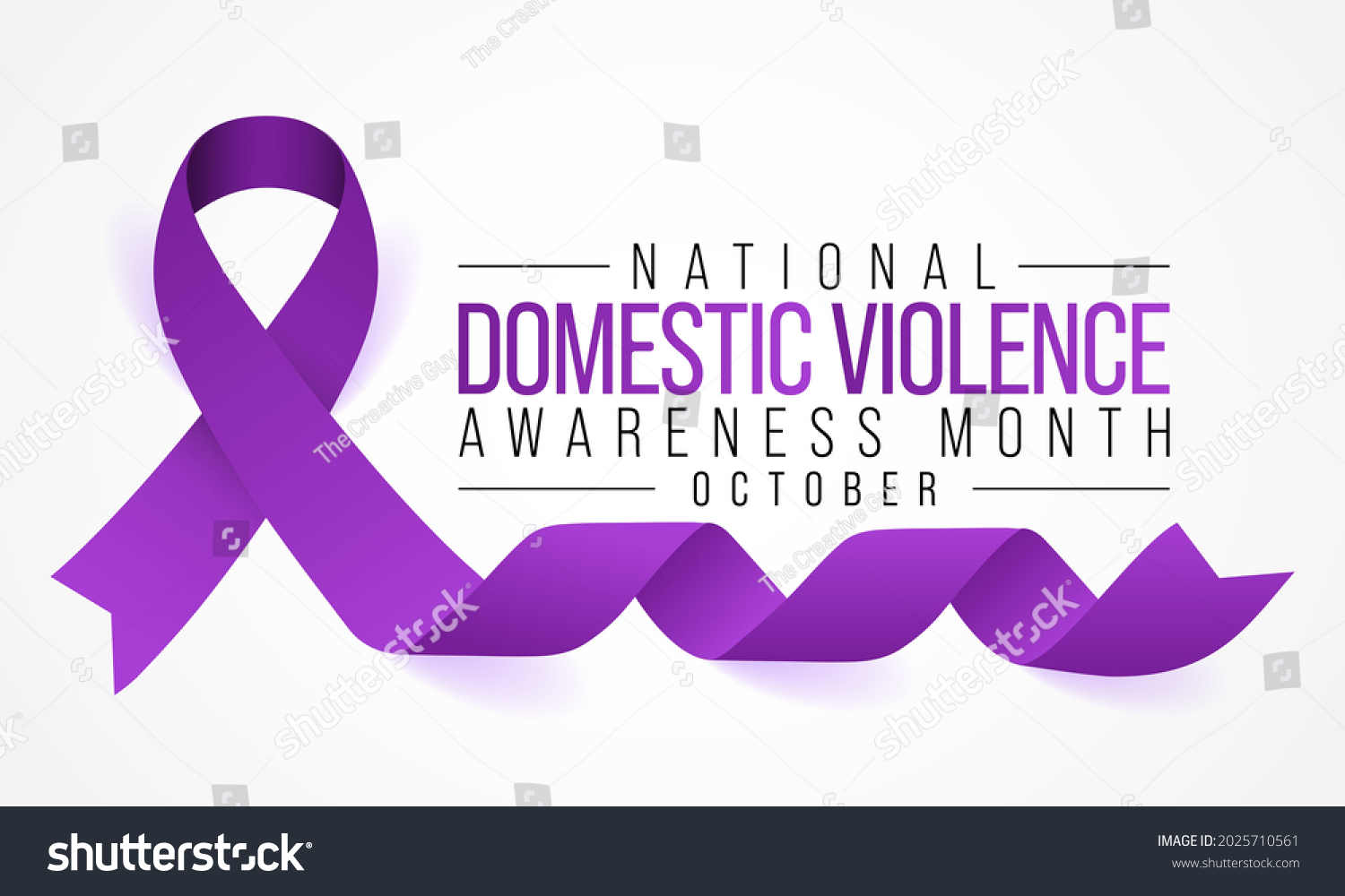 Domestic Violence Awareness Month Dvam Observed Stock Vector (Royalty ...