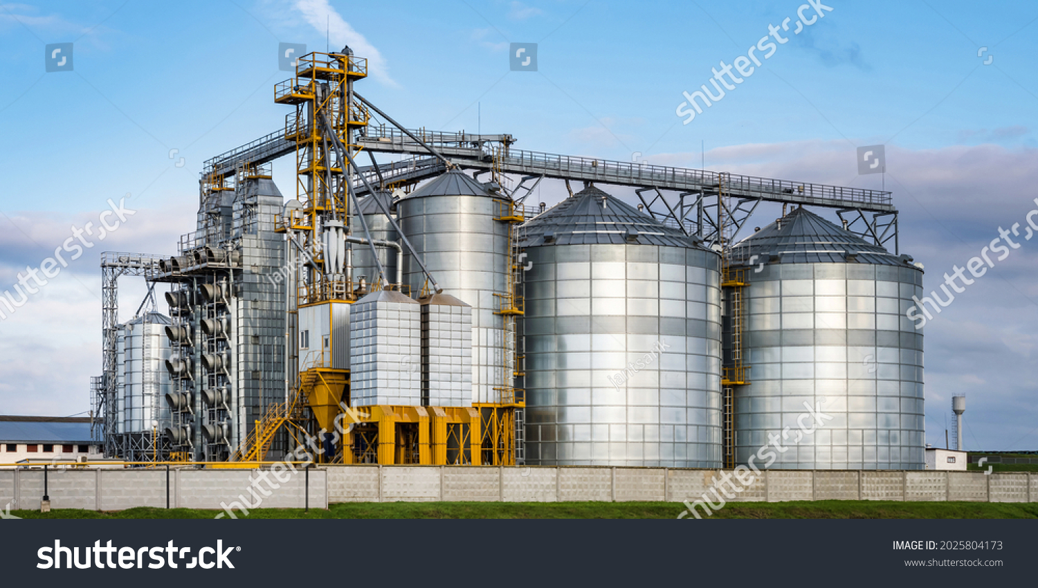 Modern Granary Elevator Seed Cleaning Line Stock Photo 2025804173 ...