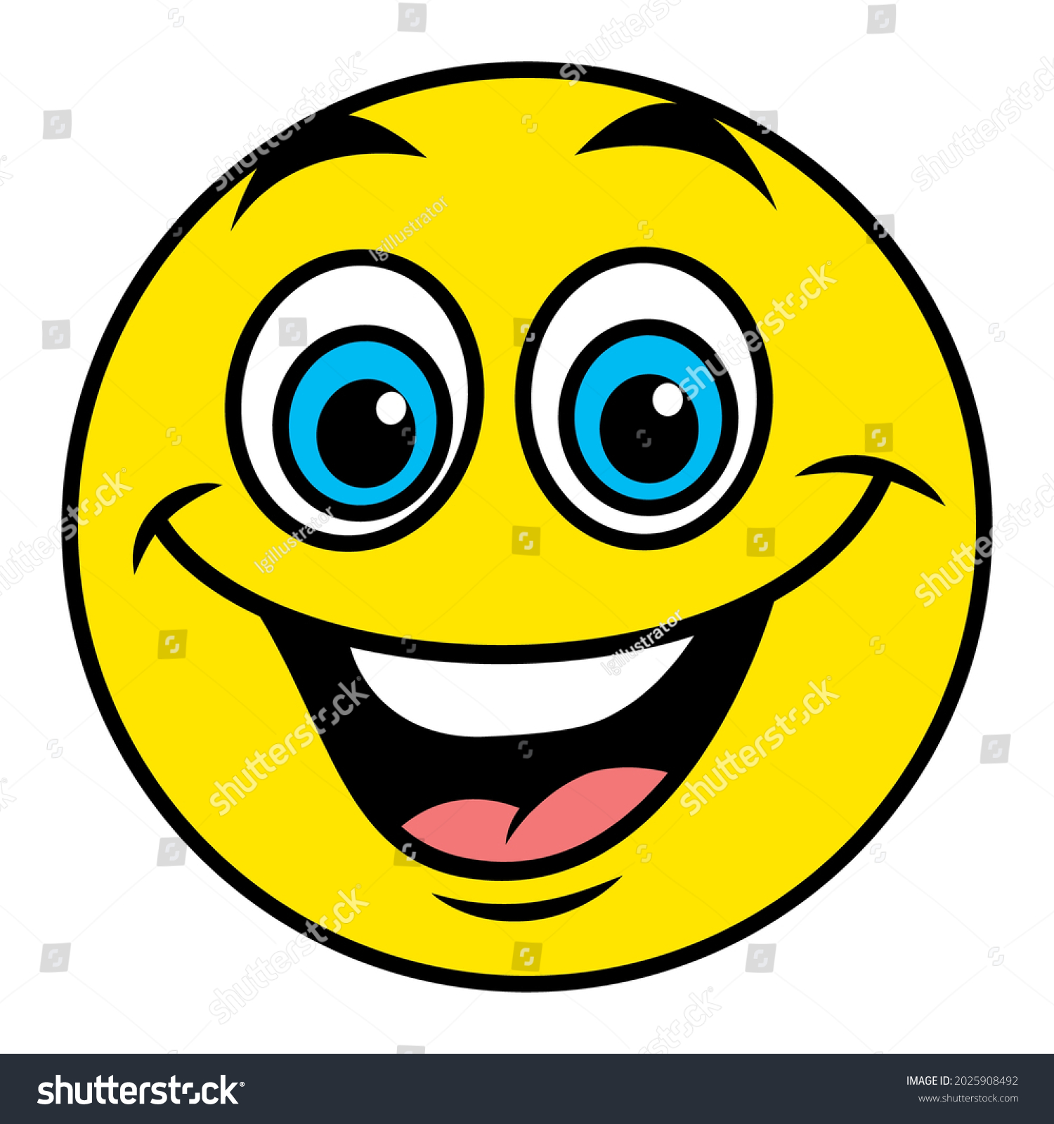 Laughing Emoticon Emoji Vector Illustration Stock Vector (Royalty Free ...