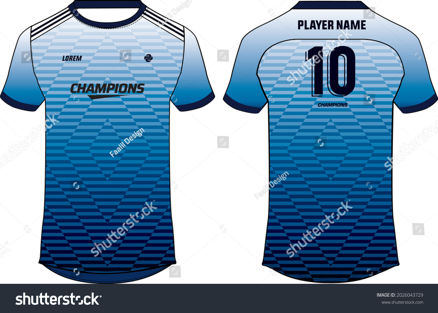 Sports Jersey T Shirt Design Concept Stock Vector (Royalty Free ...