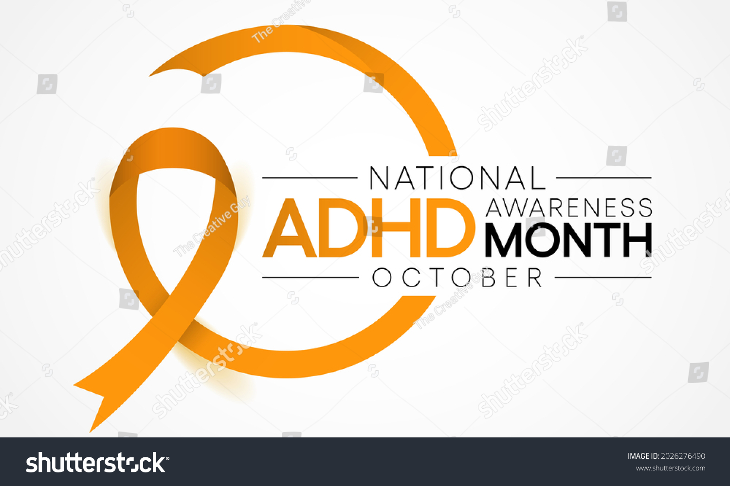 National Adhd Awareness Month Observed Every Stock Vector Royalty Free 2026276490 Shutterstock 2905