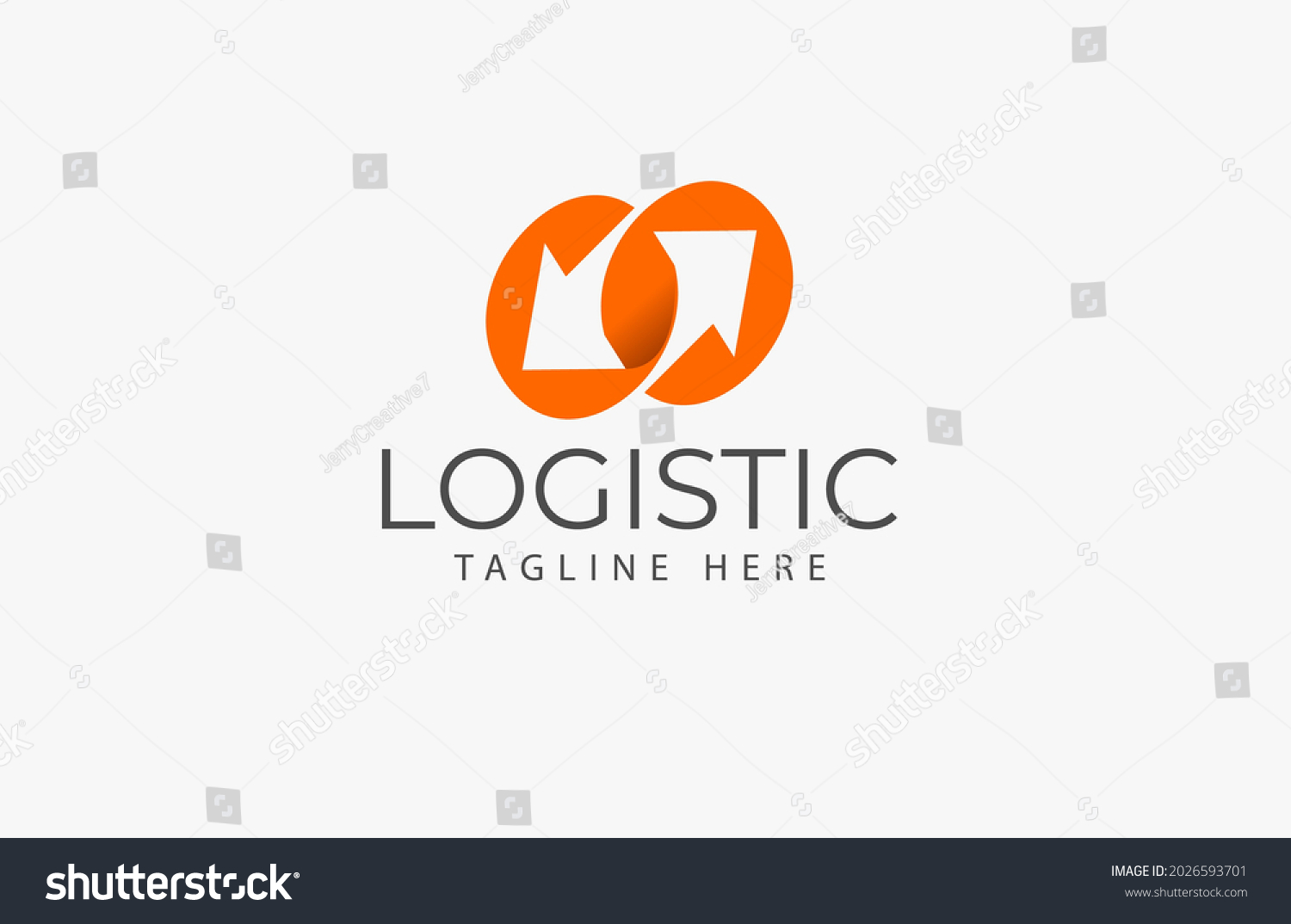 Logistic Logo Arrow Design Logo Template Stock Vector (Royalty Free ...