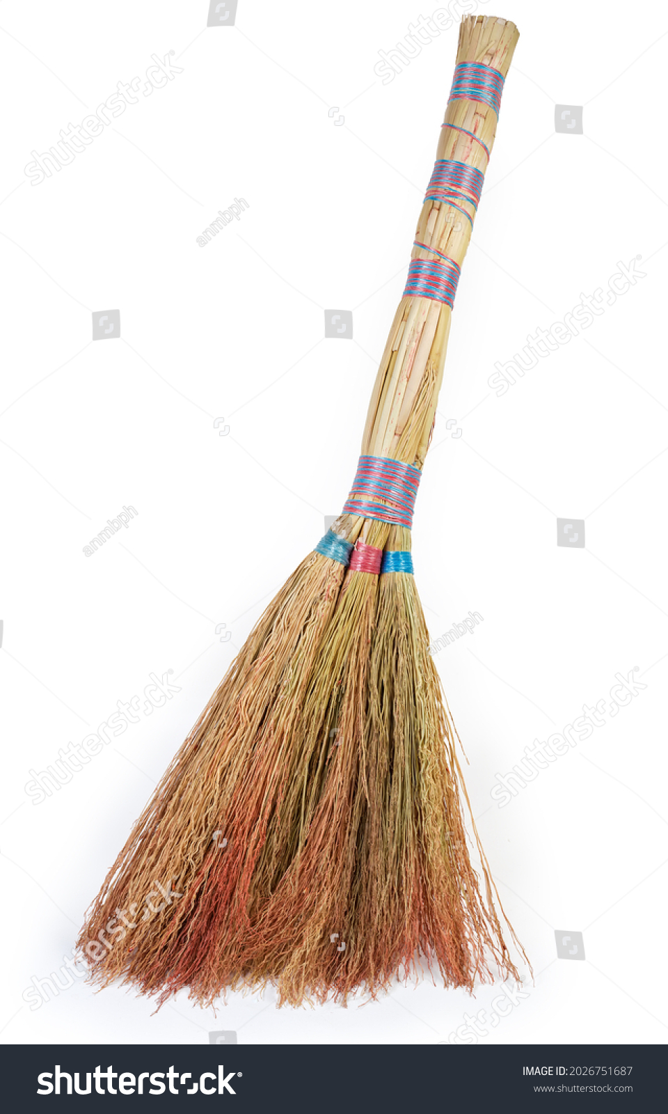 Short Handle Broom Made Natural Sorghum Stock Photo 2026751687 ...